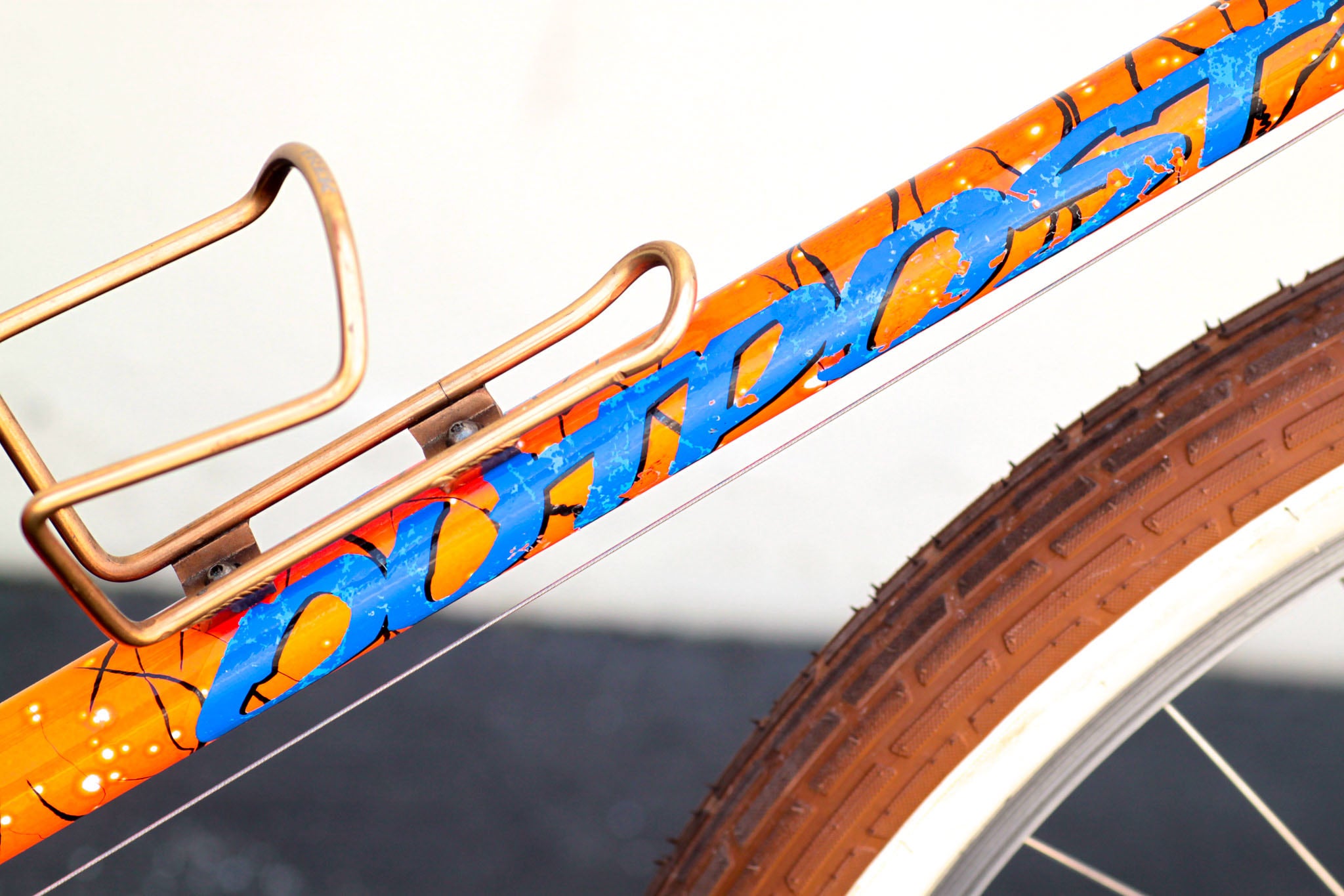 GT Outpost Vintage MTB Turned 1x Cruiser with Orange Splatter