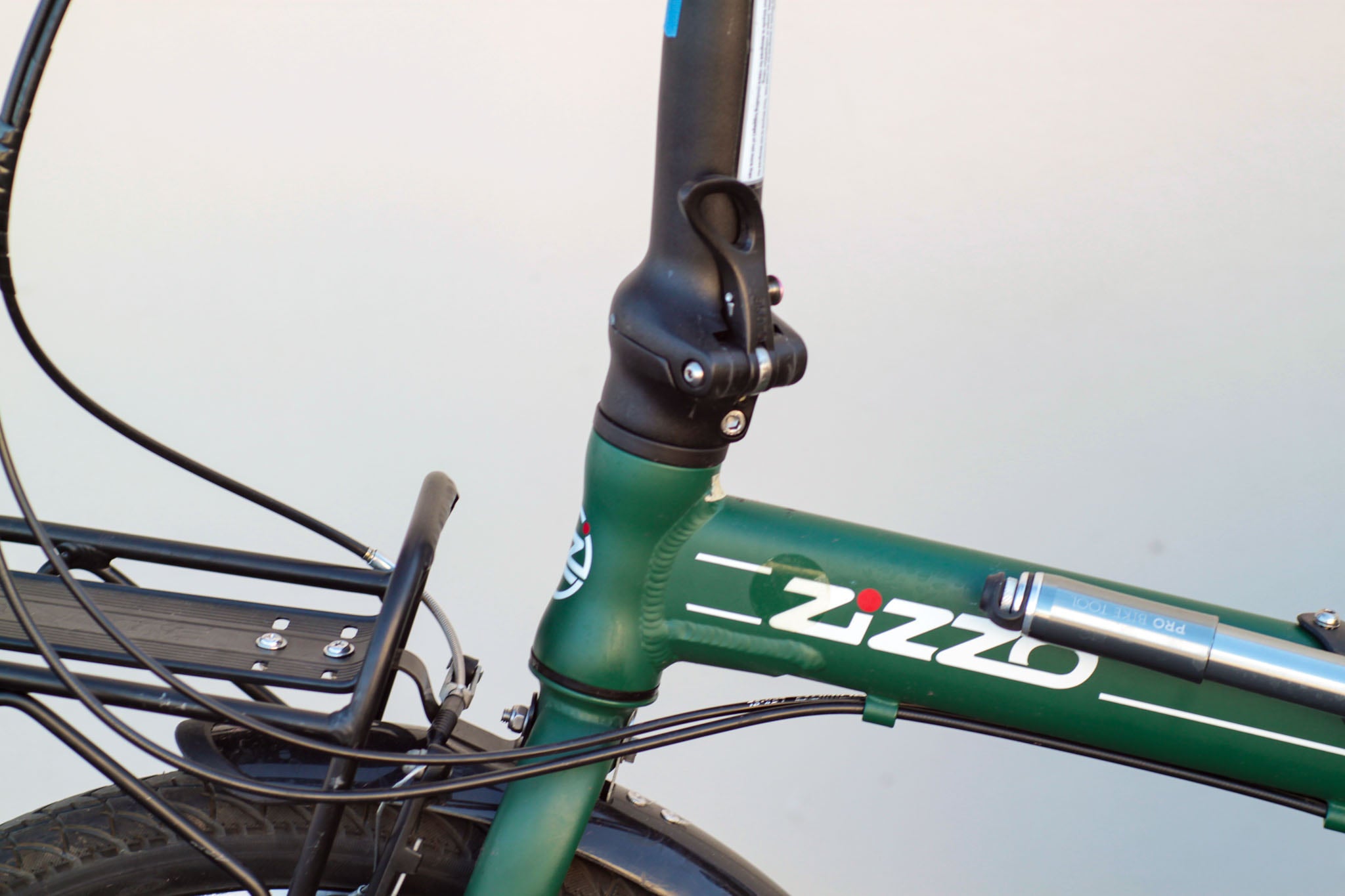 Zizzo Forte Folding Bike with Panniers green - XWZA | Used Bikes