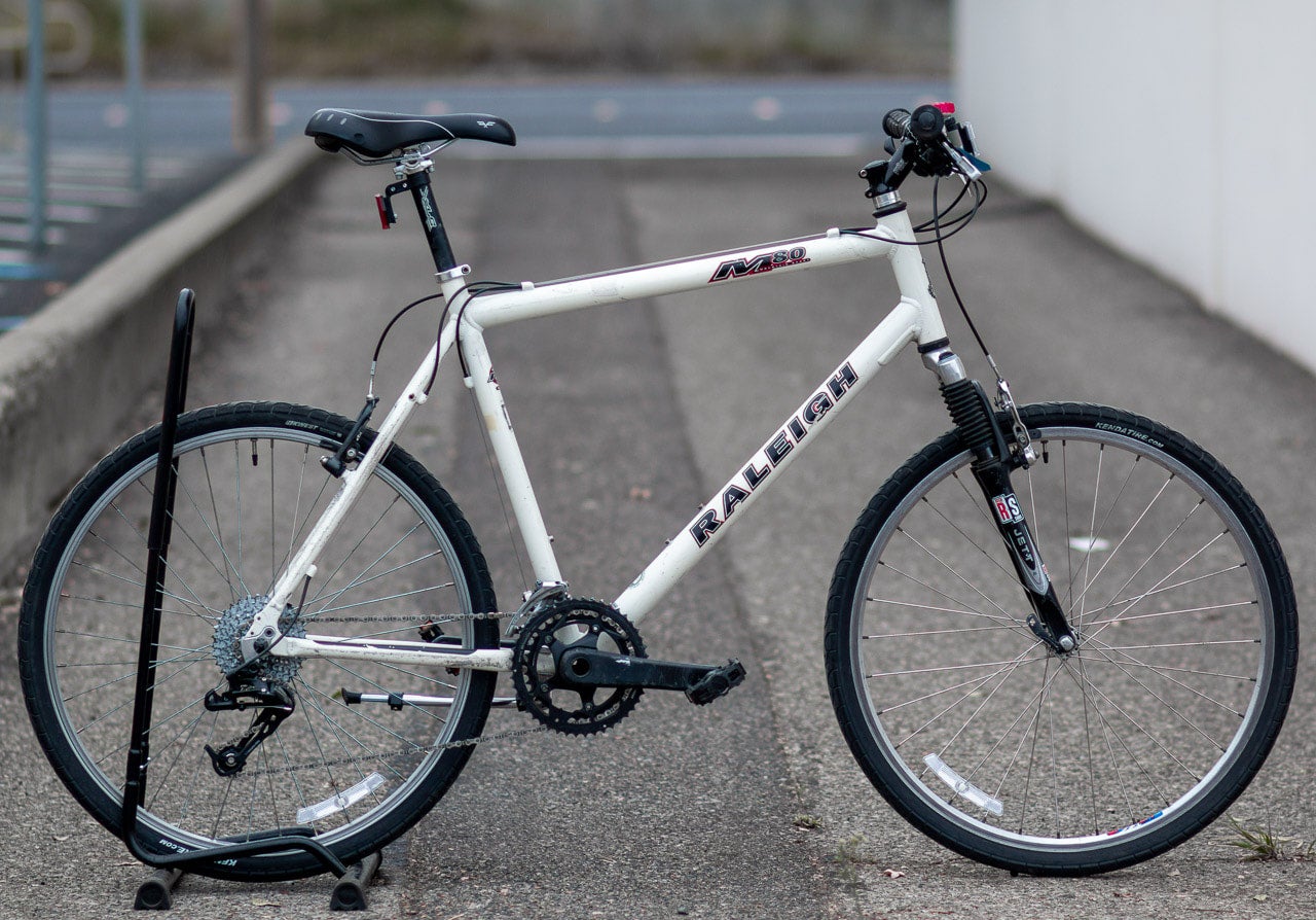 最大の割引 Hardtail M80 Raleigh Mountain White USA the in Made Bike 自転車本体