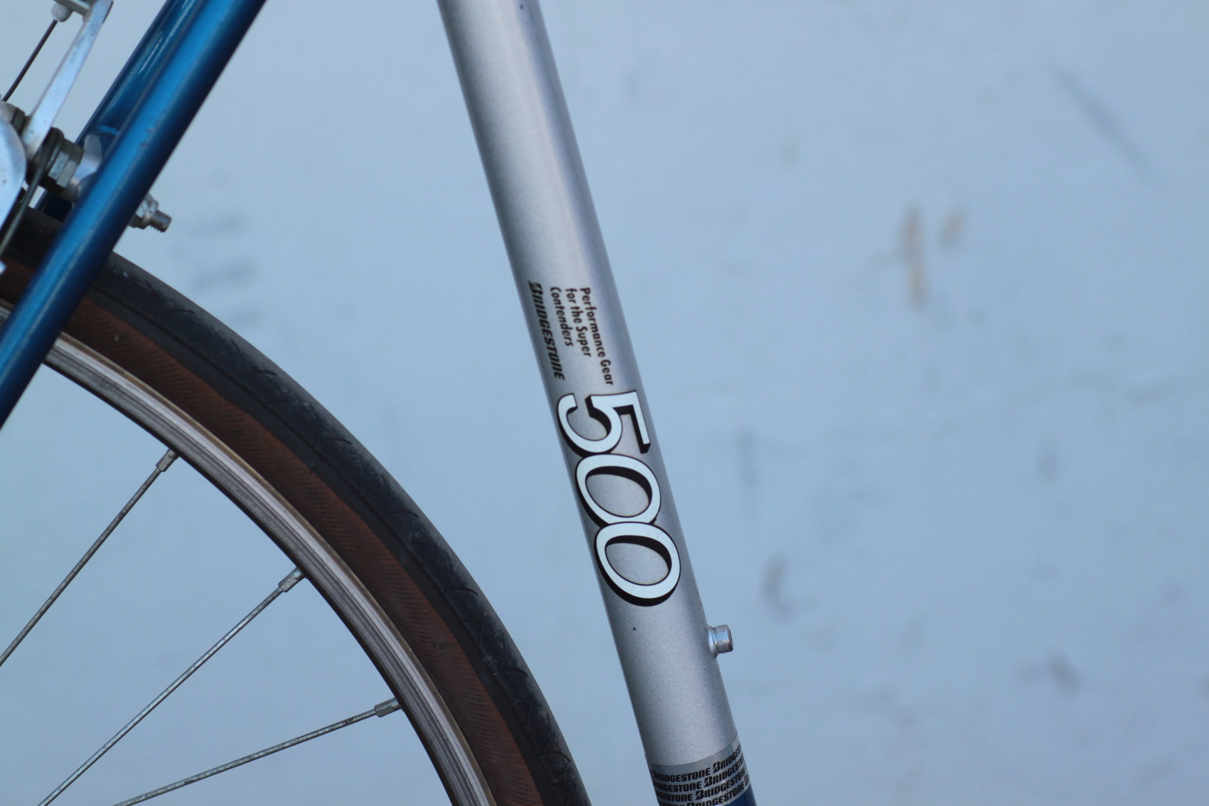 Bridgestone 500 Vintage Lugged Steel Road Bike blue 57cm Bridgestone 500 Vintage Lugged Steel Road Bike blue 57cm