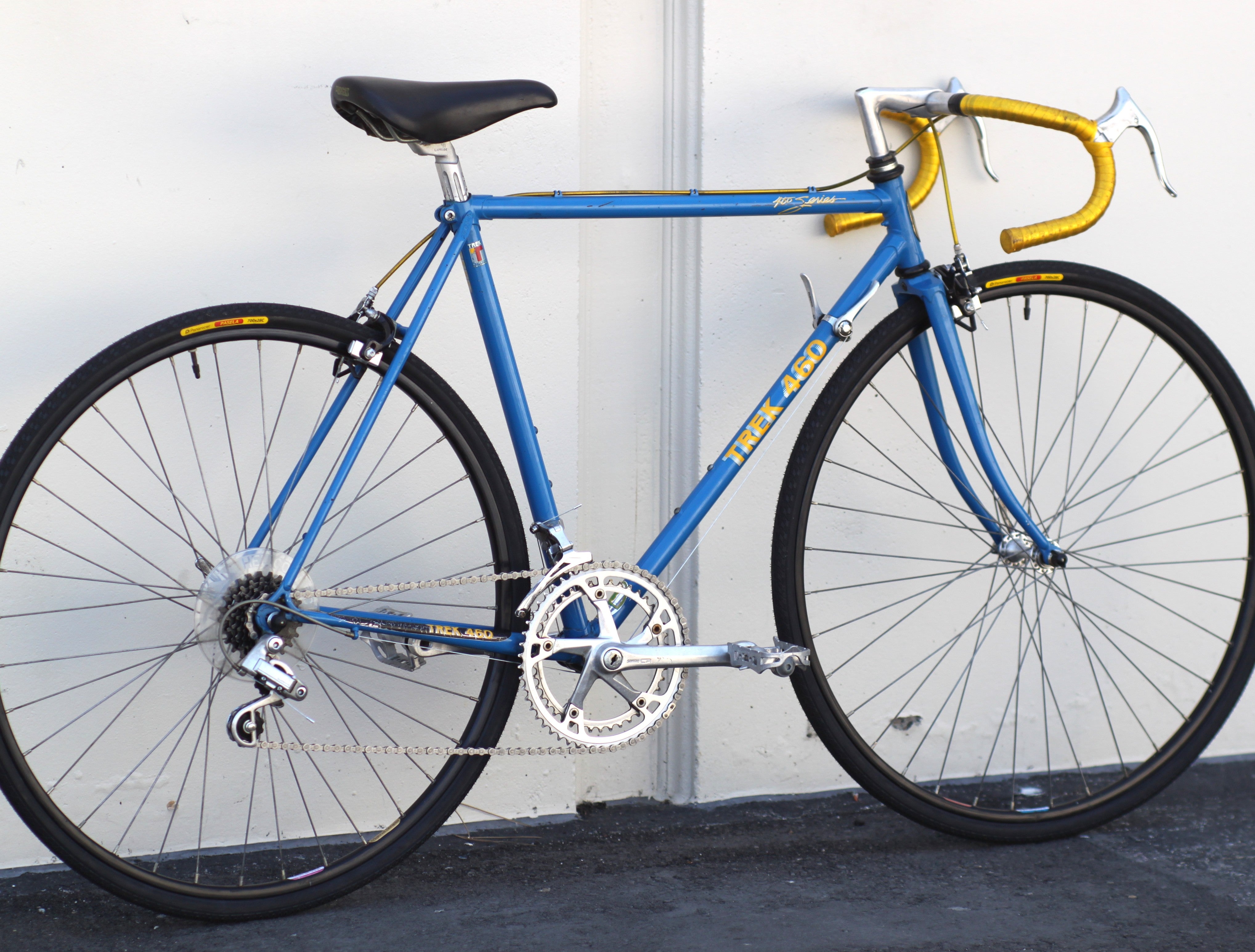 Trek 460 Vintage Tange Steel Touring Road Bike with New Tires blue