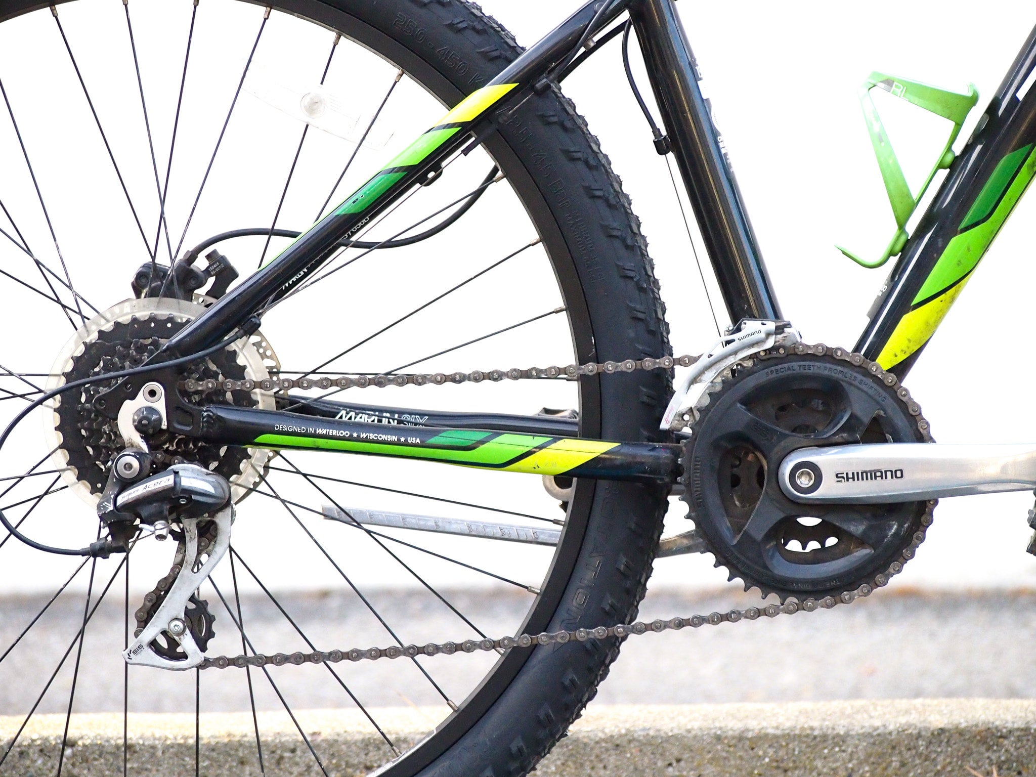 Trek Marlin hardtail mountain bike Black/Green Used