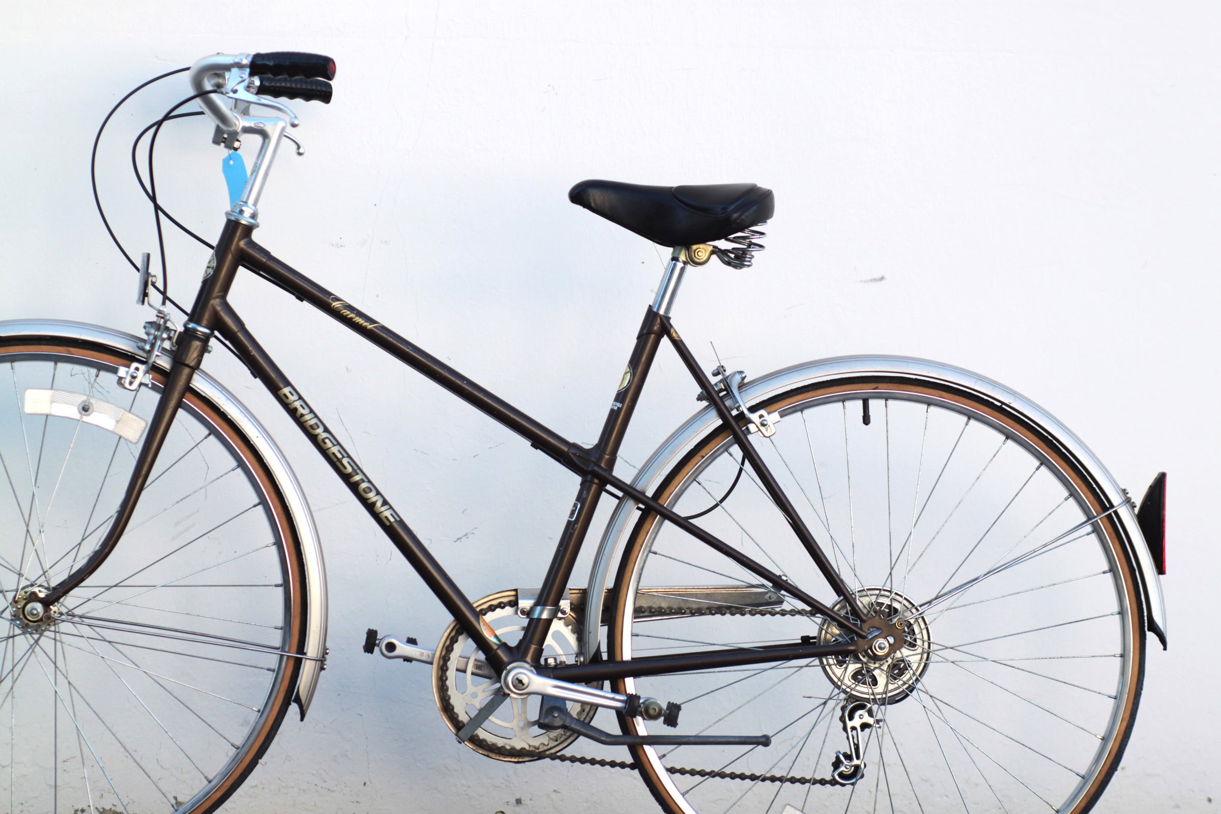 Bridgestone Carmel Vintage Steel Mixte Ladies Cruiser Medium brown