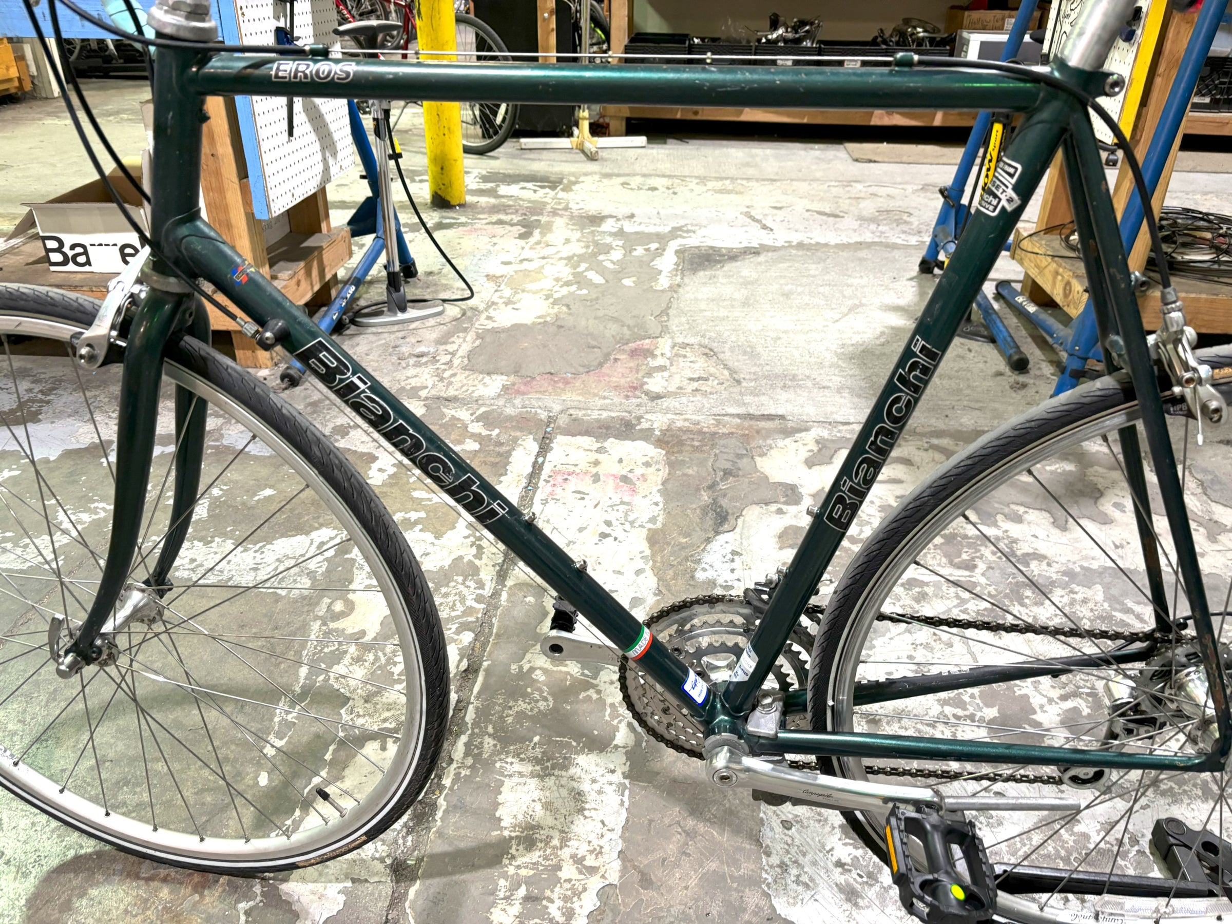 Bianchi Eros Vintage Dedacciai Steel Road Bike with Campy Mirage