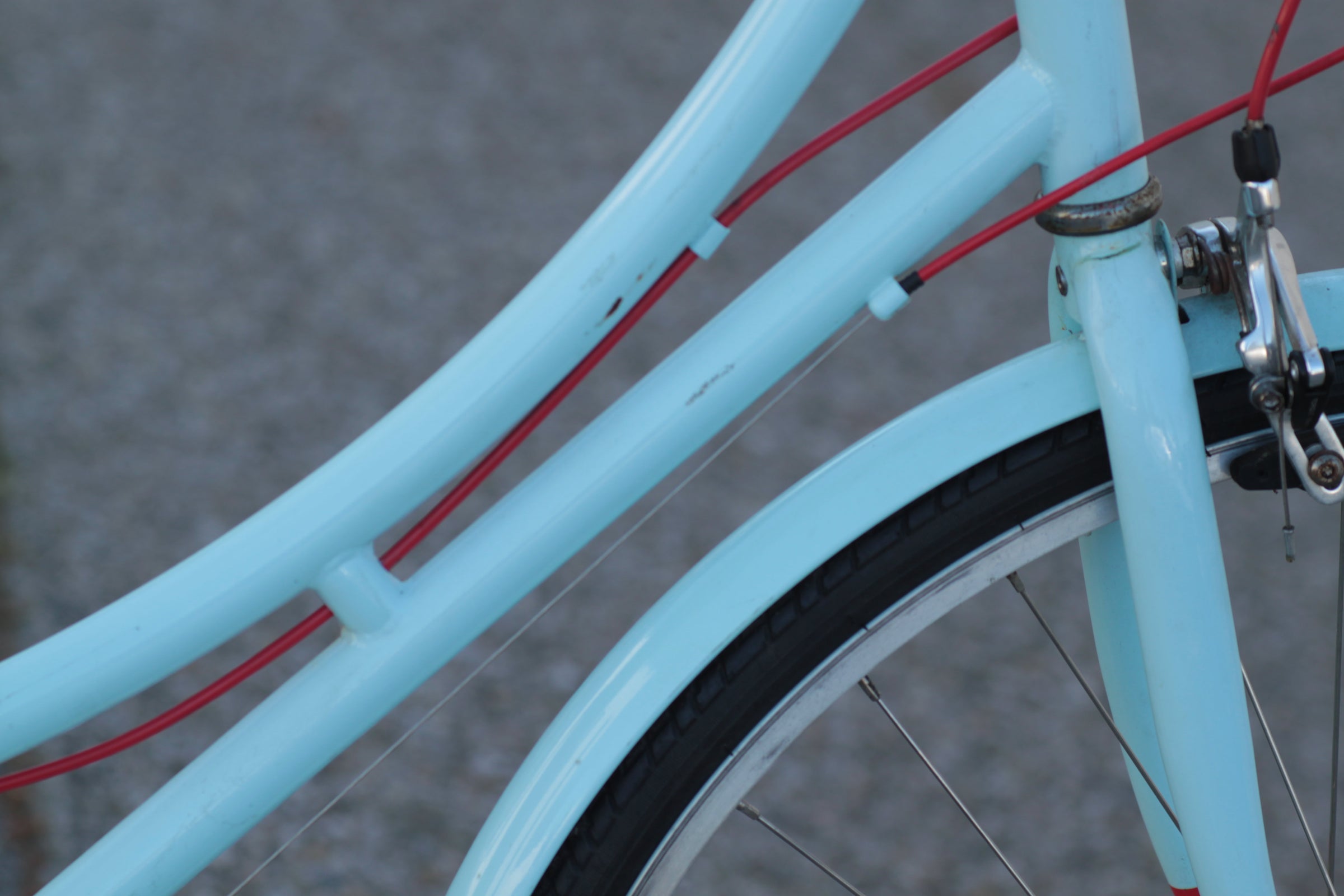 Public C7 Step-Thru Townie Cruiser with 7 Speeds SM/MD blue - ISFD