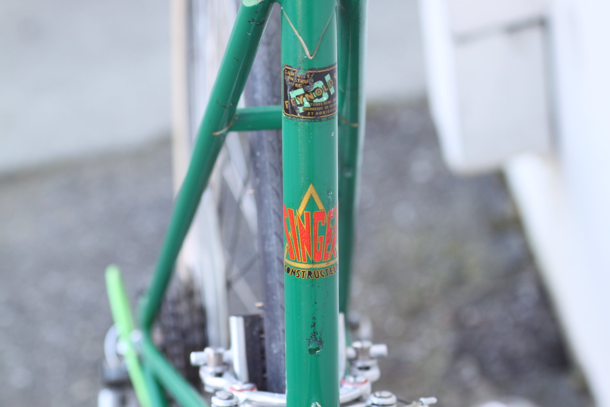 ⑨ 新品未開封 ビンテージ オールド Bicycle バイシクル レア Alex Singer Vintage French Mixte Reynolds 531 Steel green - DKTA