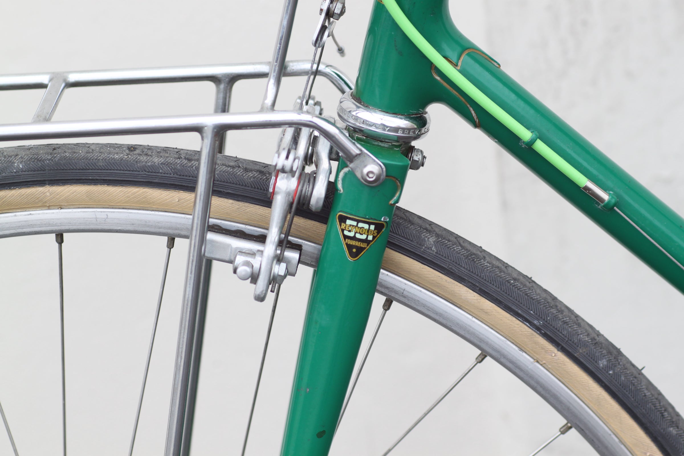Alex Singer Vintage French Mixte Reynolds 531 Steel green - DKTA