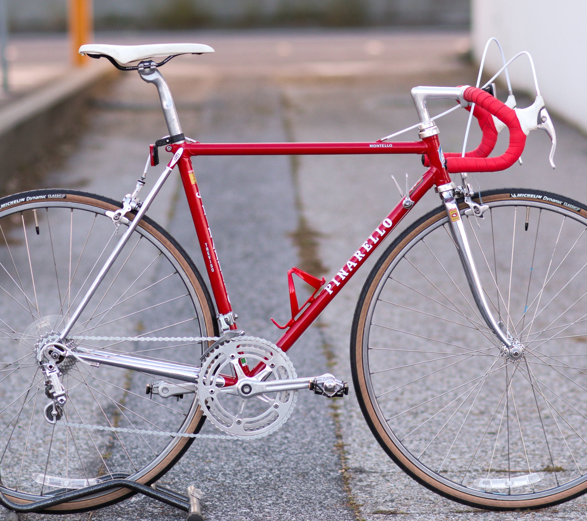 Vintage Bike Red Pinarello Montello Vintage Road Bike Columbus SLX