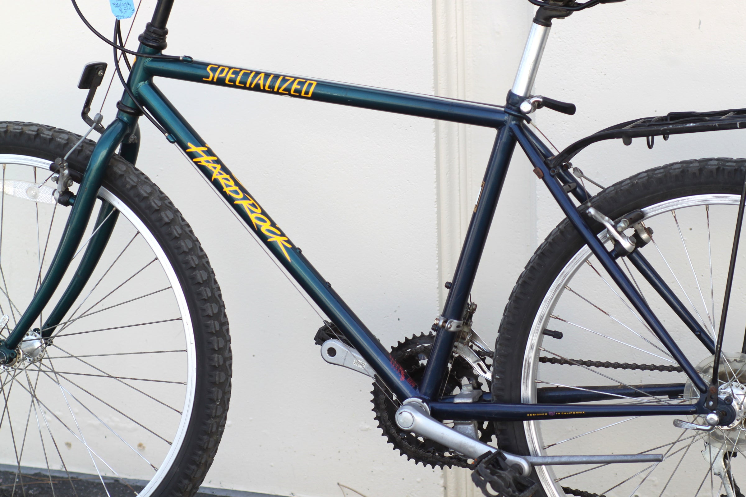 Specialized Hardrock Vintage Steel MTB with Rear Rack dark green