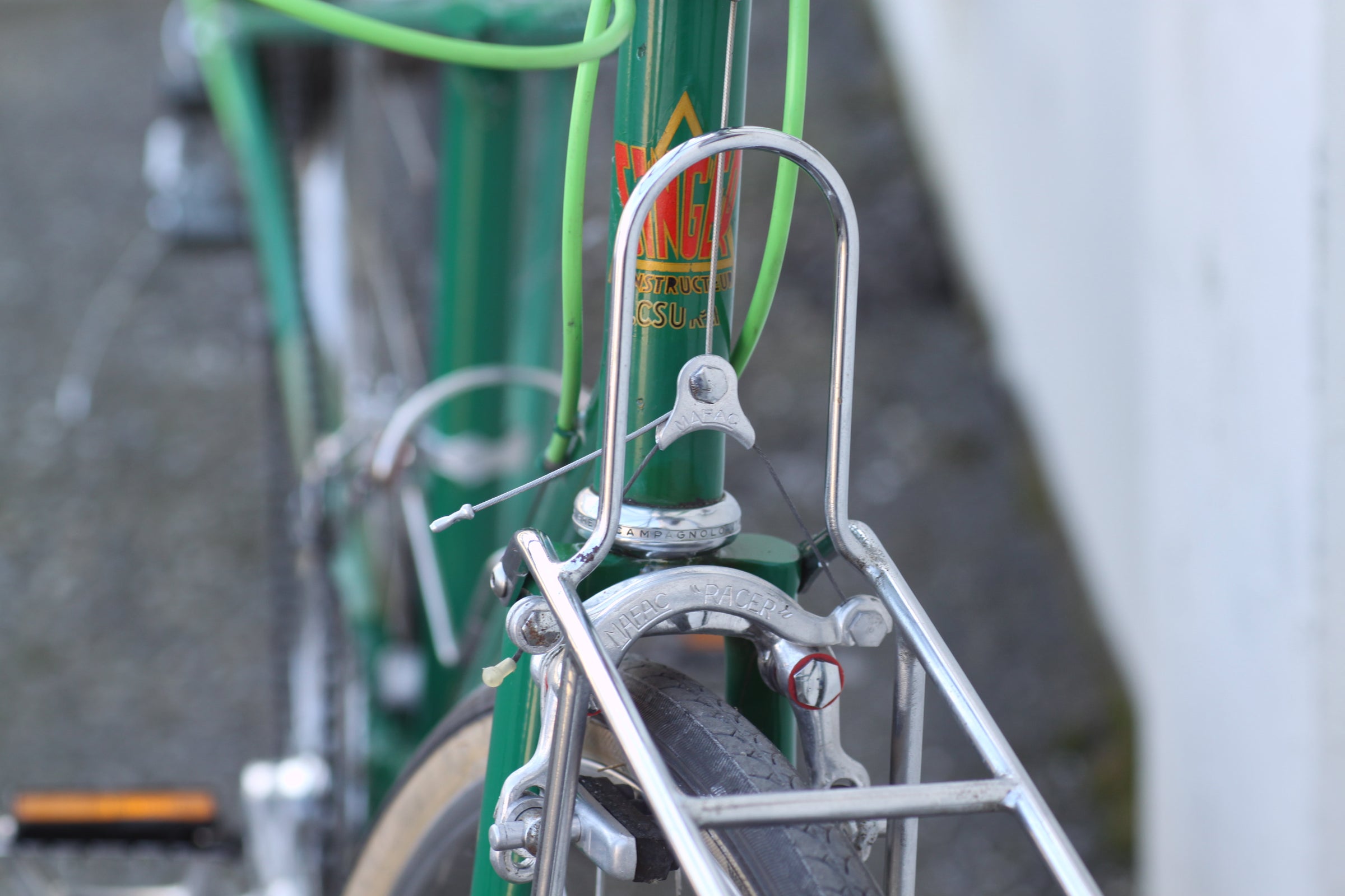 Alex Singer Vintage French Mixte Reynolds 531 Steel green - DKTA | Used ...