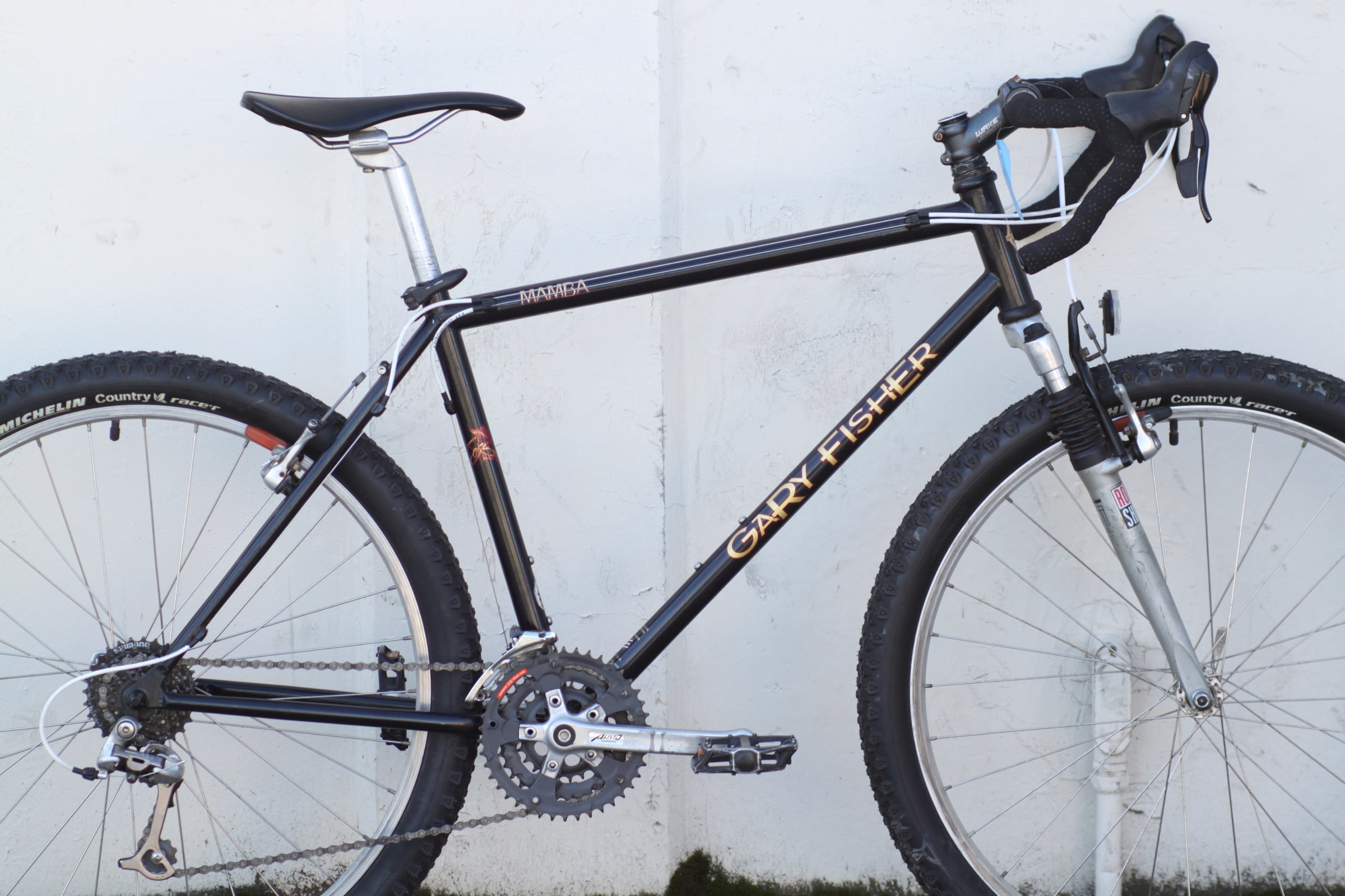自転車 Gary Fisher Gary Fisher Mamba MTB Turned Gravel Bike with New Tires 16.75
