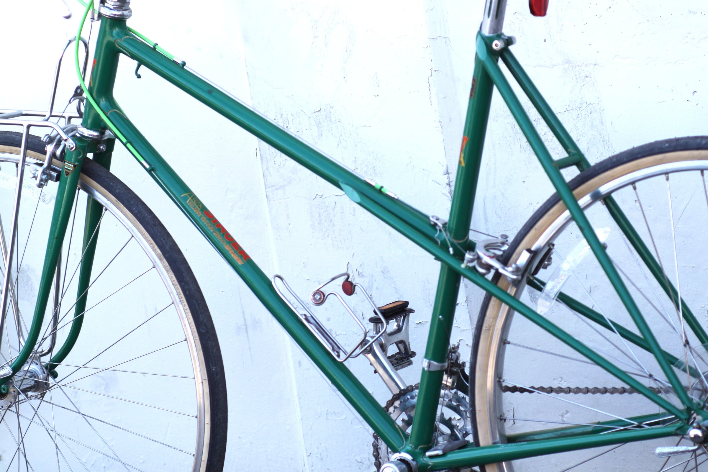 Alex Singer Vintage French Mixte Reynolds 531 Steel green - DKTA