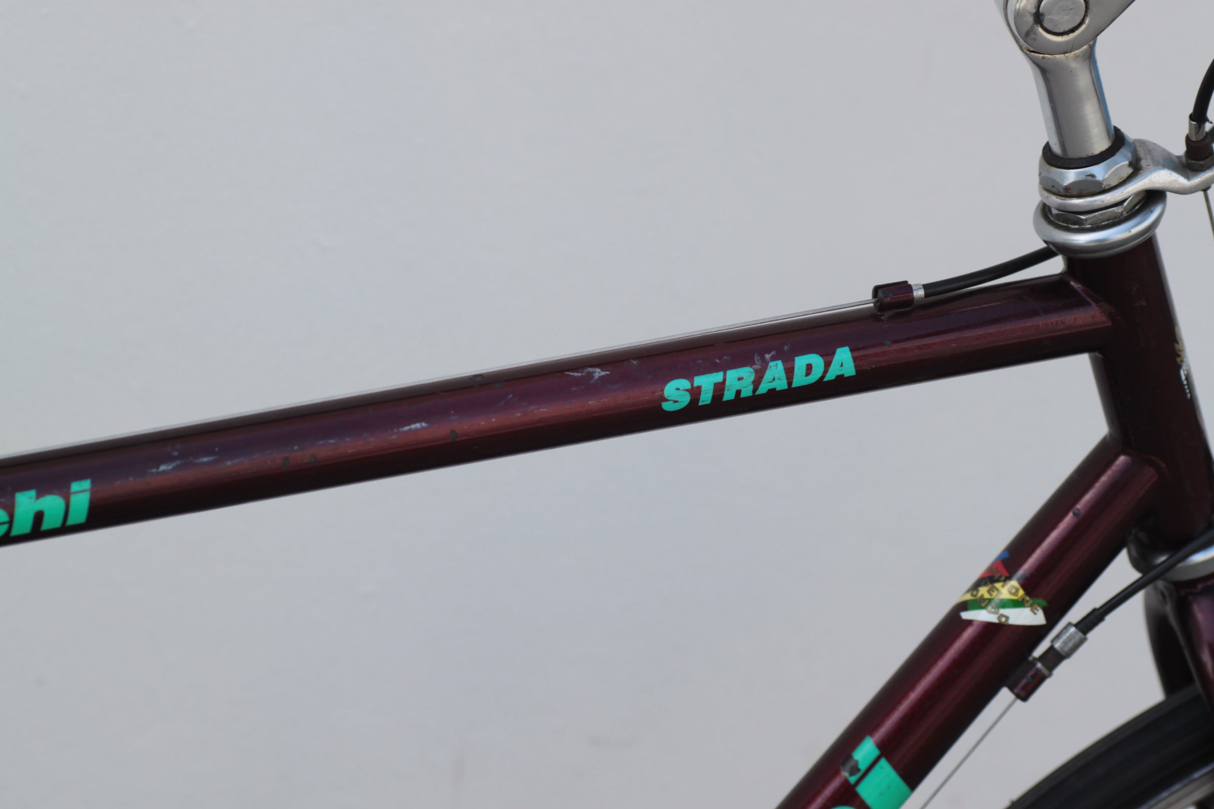 Bianchi Strada Reynolds Steel Commuter Hybrid Touring Bike purple