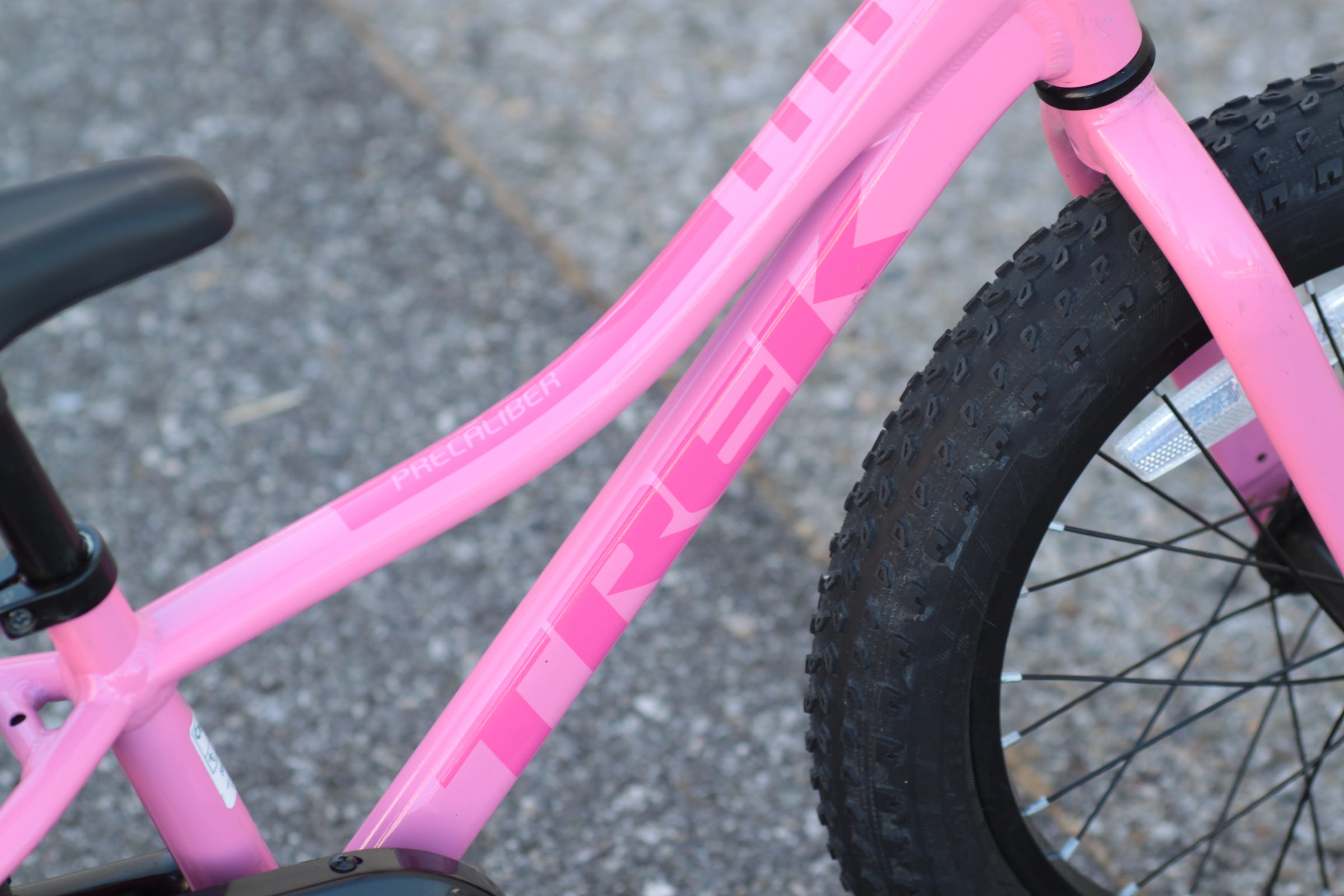 Trek Precaliber 16 Kid's Bike with 16” Wheels, Wide Tires pink