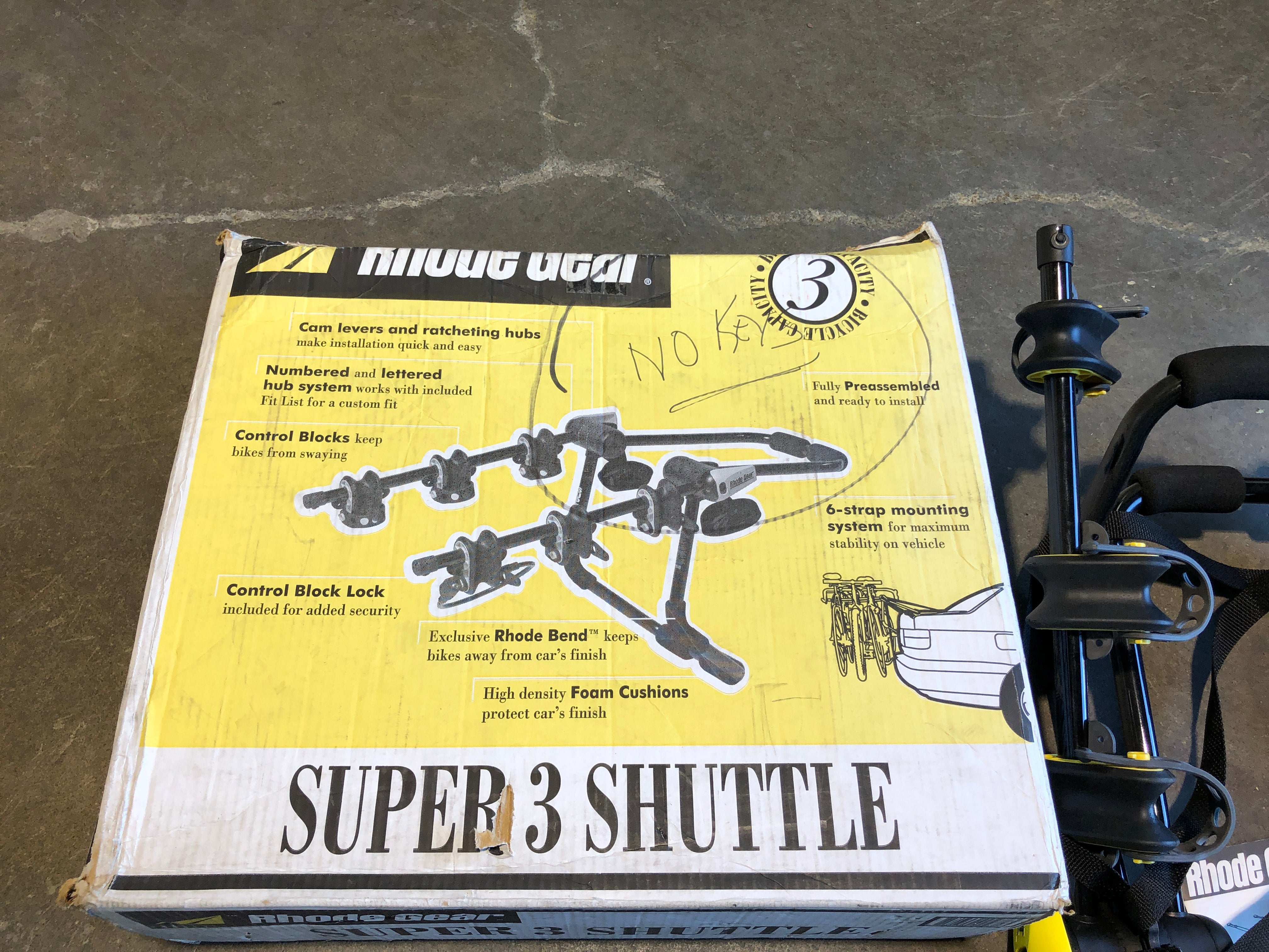 Rhode Gear Super Shuttle 3 trunk mount bike rack | Used Bikes for