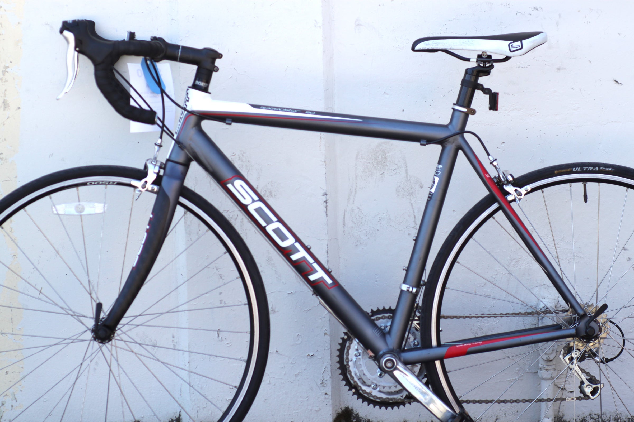 Scott Speedster S50 Road Bike with Carbon Fork - Lightweight gray