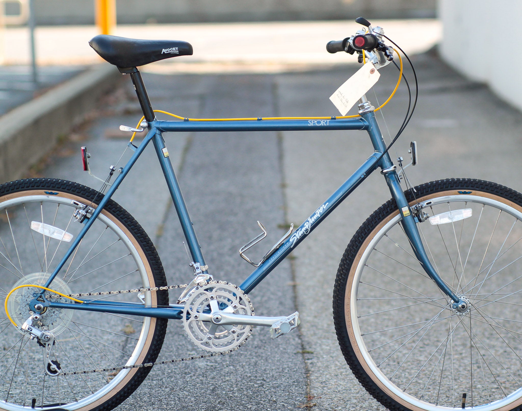 Specialized シングルギア バスケット付 BLUE LUG ビンテージ Specialized StumpJumper Sport Vintage Mountain Bike with Shimano