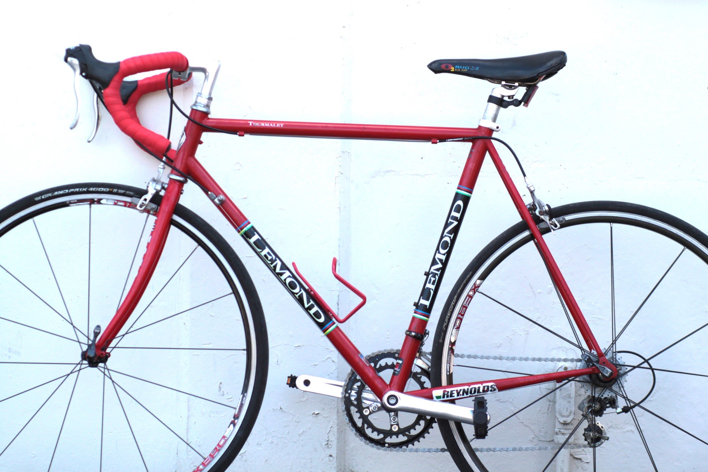LeMond Tourmalet Handbuilt in the USA Vintage Steel Road Bike red