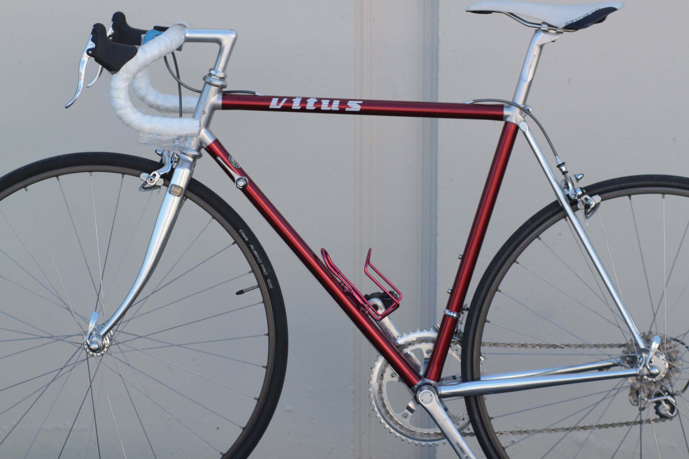 Vitus Dural 979 Vintage Aluminum Road Bike with Full Dura-Ace red