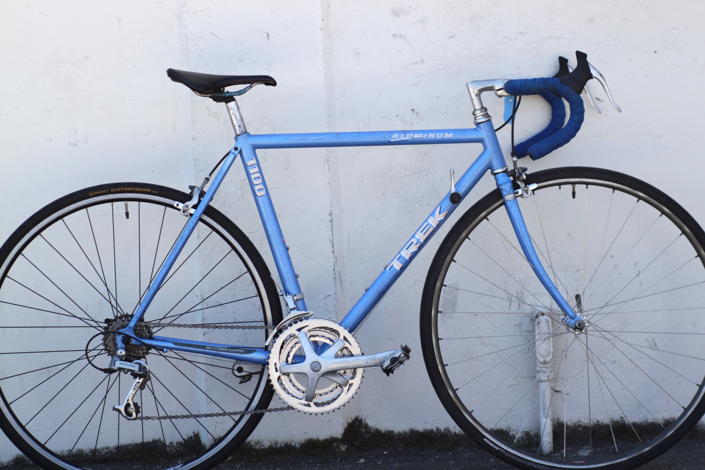 Trek 1100 Aluminum Vintage Road Bike Handbuilt in USA blue - ALBX