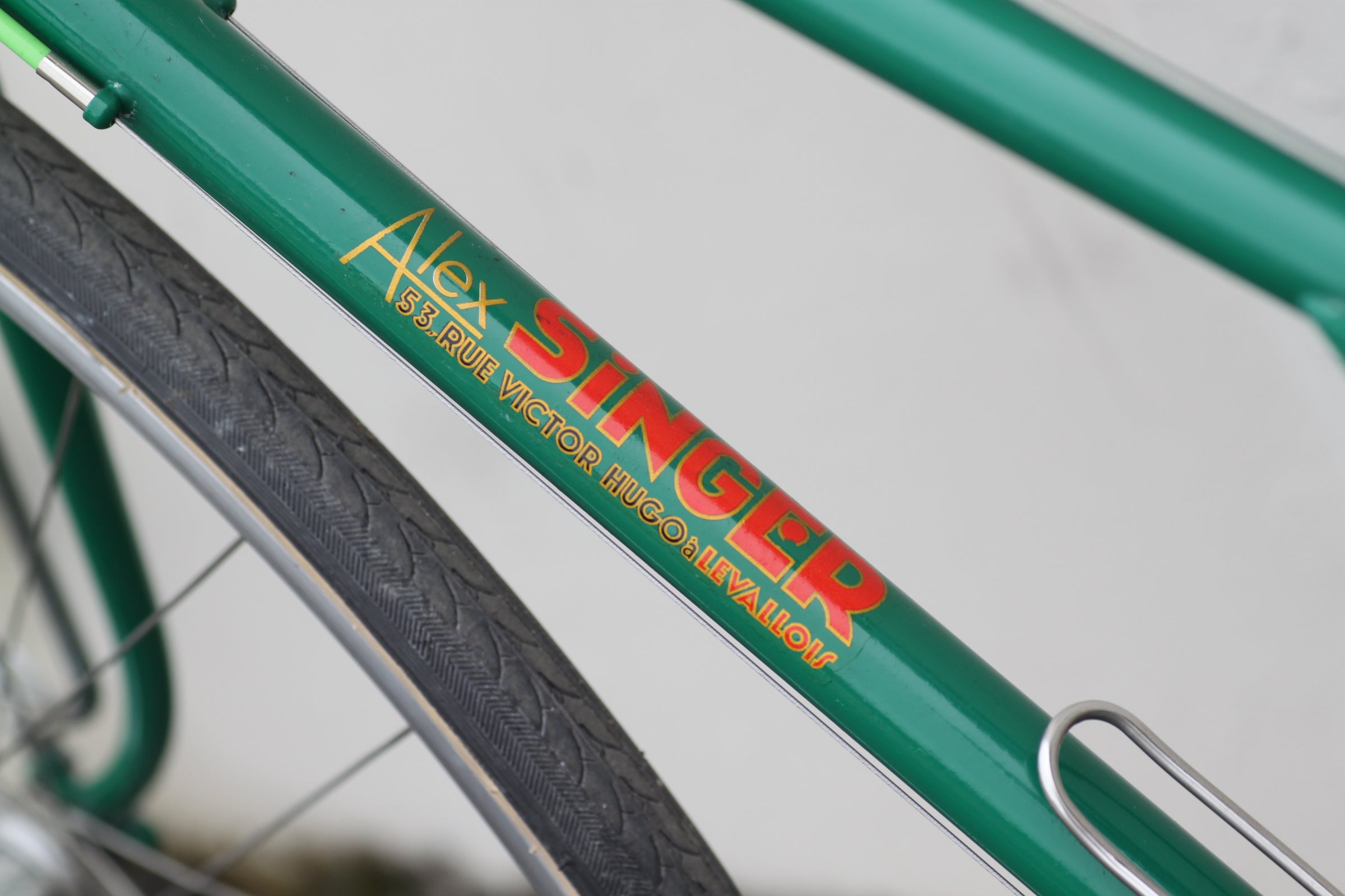 Alex Singer Vintage French Mixte Reynolds 531 Steel green - DKTA