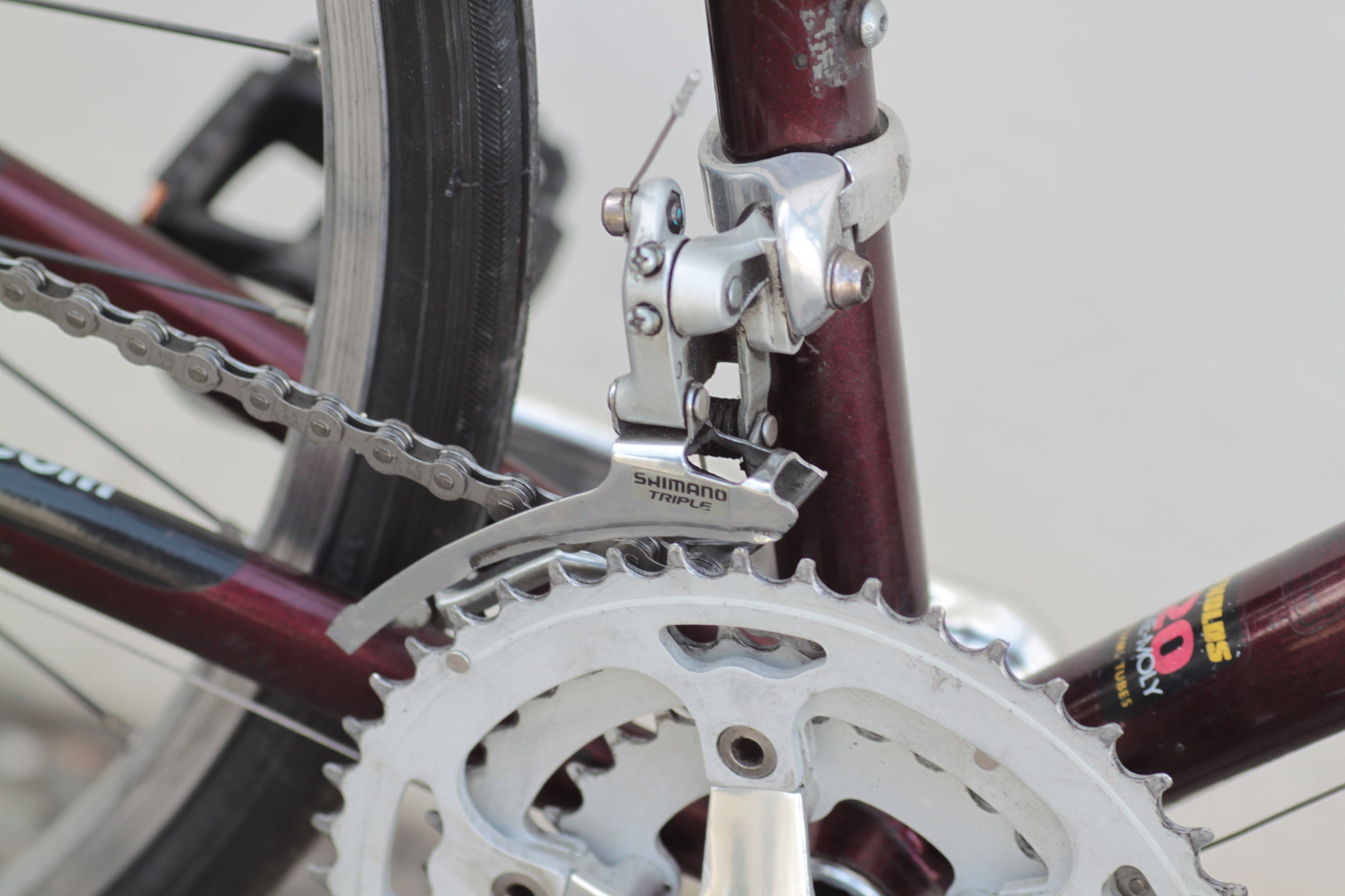 Bianchi Strada Reynolds Steel Commuter Hybrid Touring Bike purple