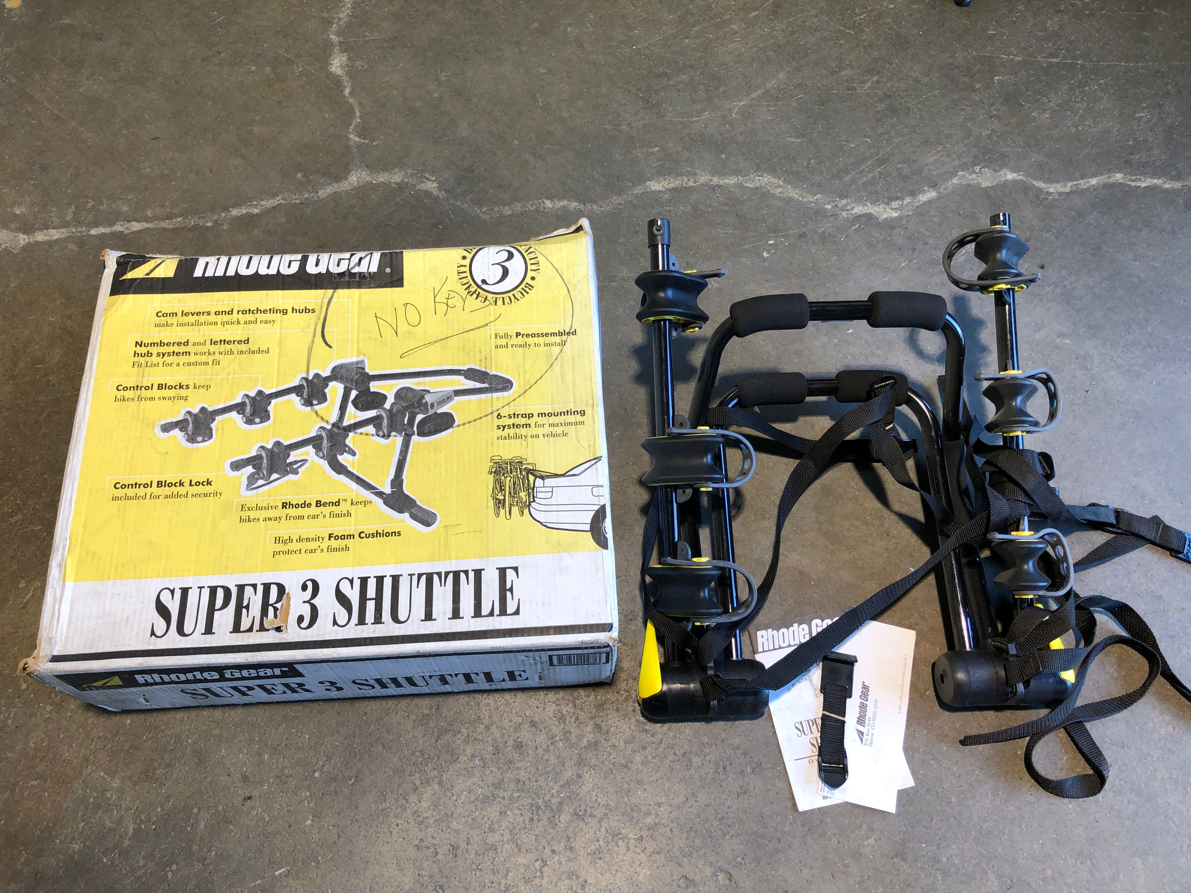 Rhode Gear Super Shuttle 3 trunk mount bike rack | Used Bikes for