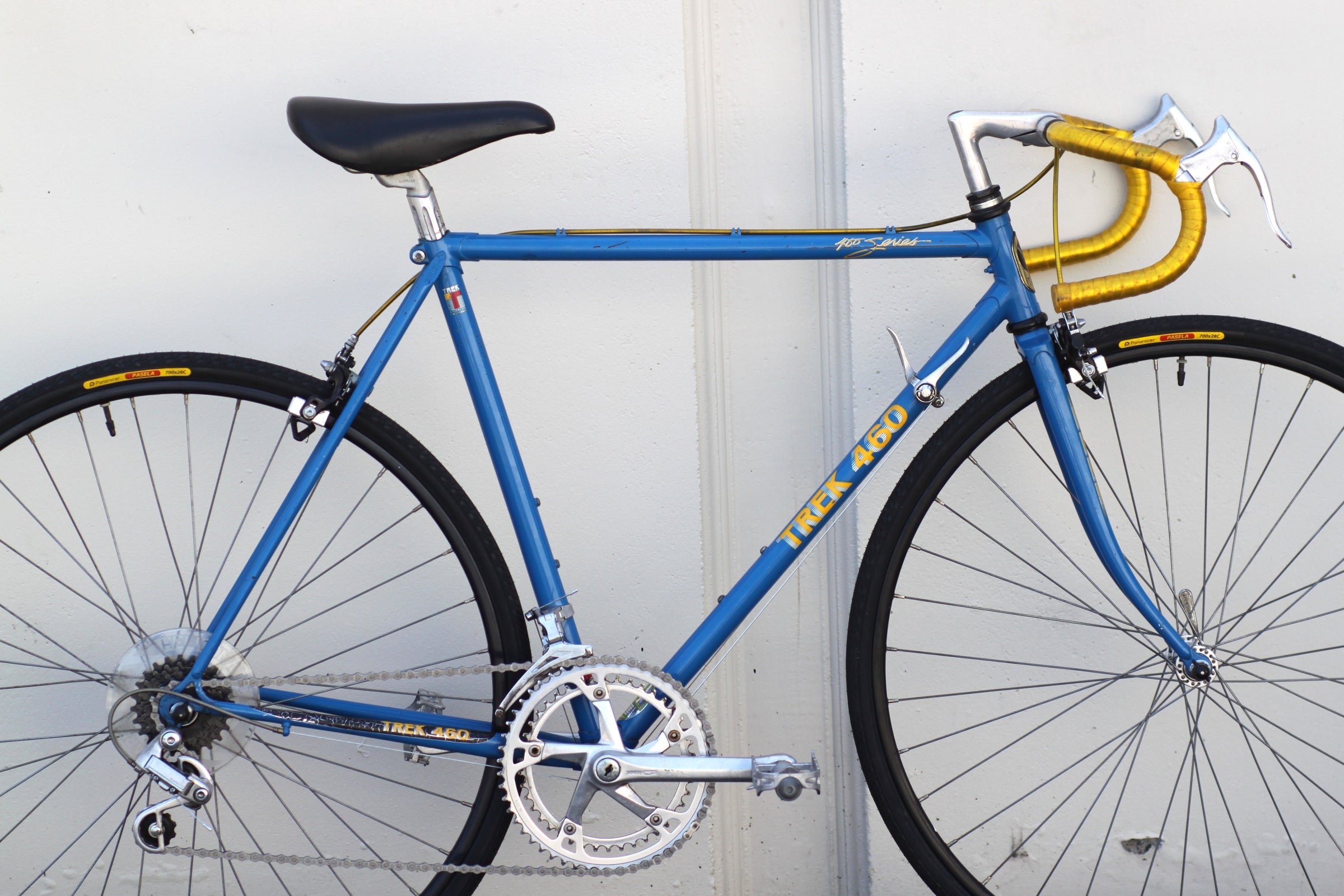 Trek 460 Vintage Tange Steel Touring Road Bike with New Tires blue