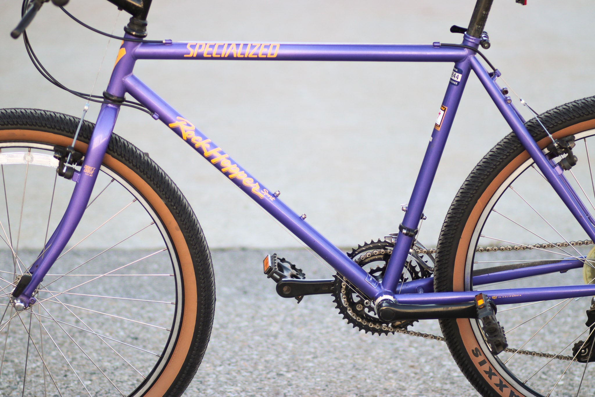 Specialized RockHopper Sport Vintage Mountain Bike with New Maxxis Tires purple KTZP Used Bikes for Sale Silicon Valley Bicycle Exchange Bay Area