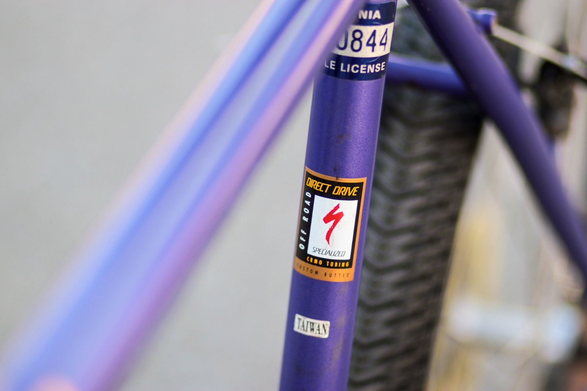 Specialized RockHopper Sport Vintage Mountain Bike with New Maxxis Tires purple KTZP Used Bikes for Sale Silicon Valley Bicycle Exchange Bay Area