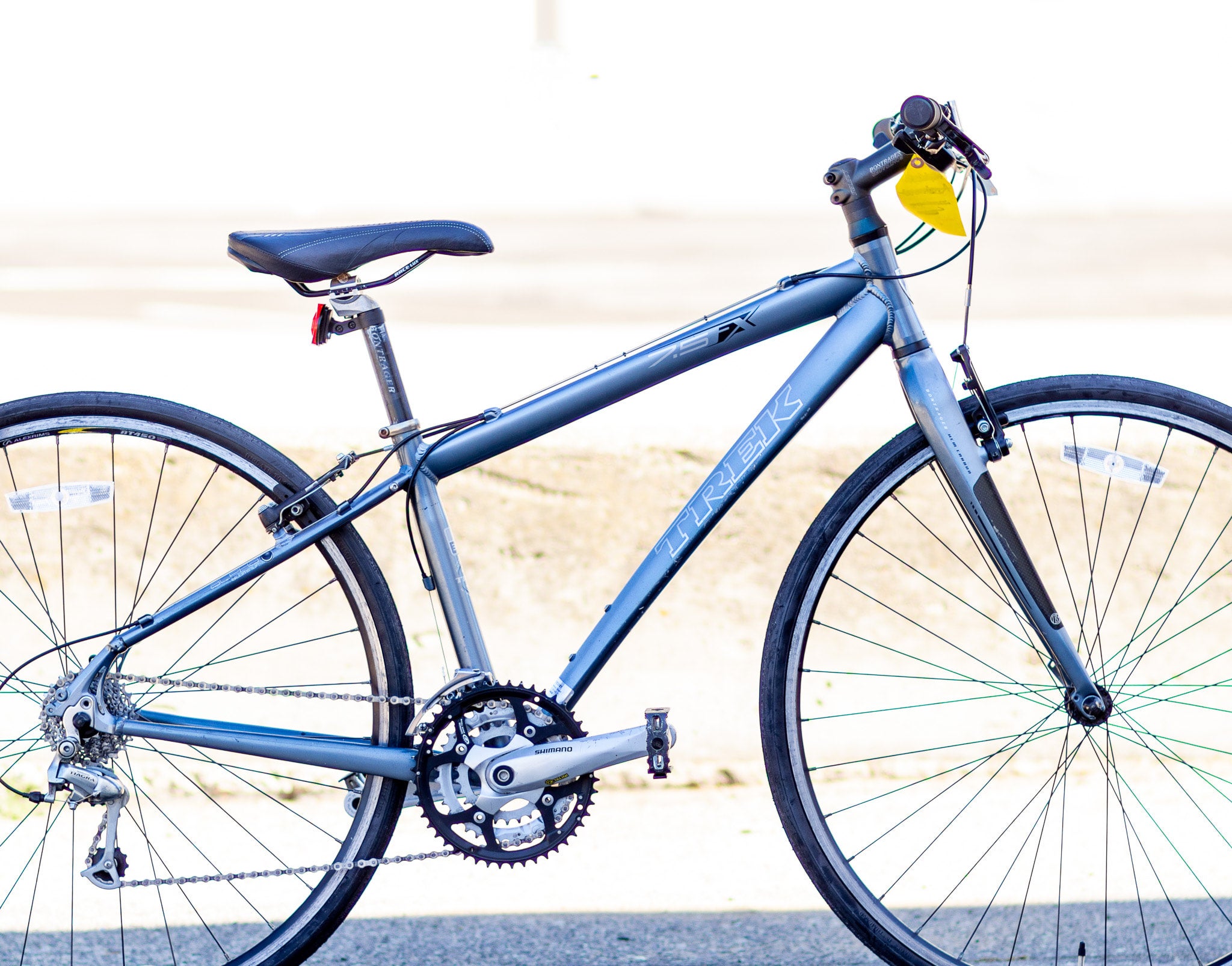 Trek 7.5 FX Commuter Fitness Hybrid Bike with Carbon Fork 15 38cm silver SPZG Used Bikes for Sale Silicon Valley Bicycle Exchange Bay Area