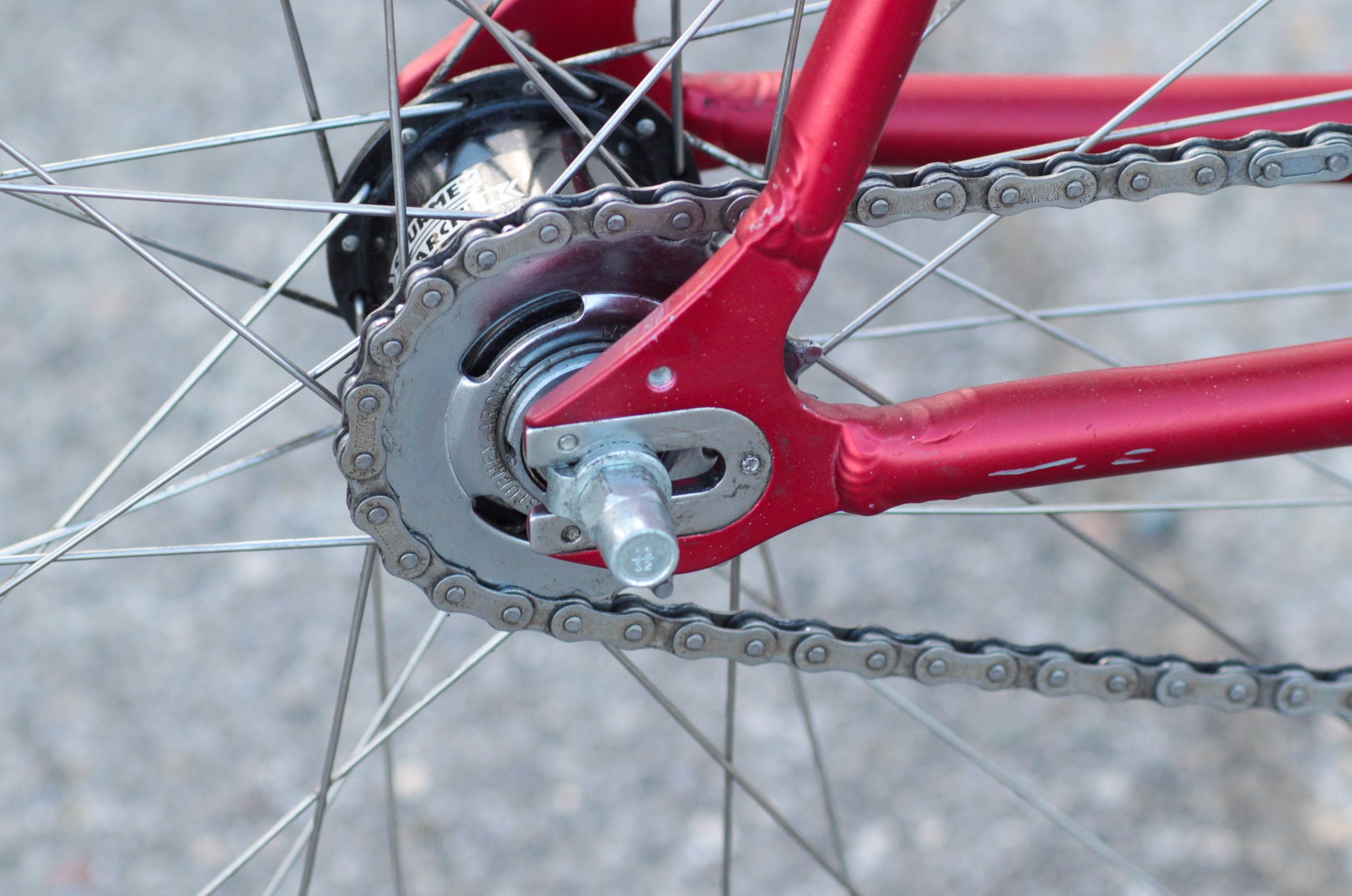 Abarth Two Speed Fixie Like Road Bike with Unique S2 Kick Shift red PTTB Used Bikes for Sale Silicon Valley Bicycle Exchange Bay Area