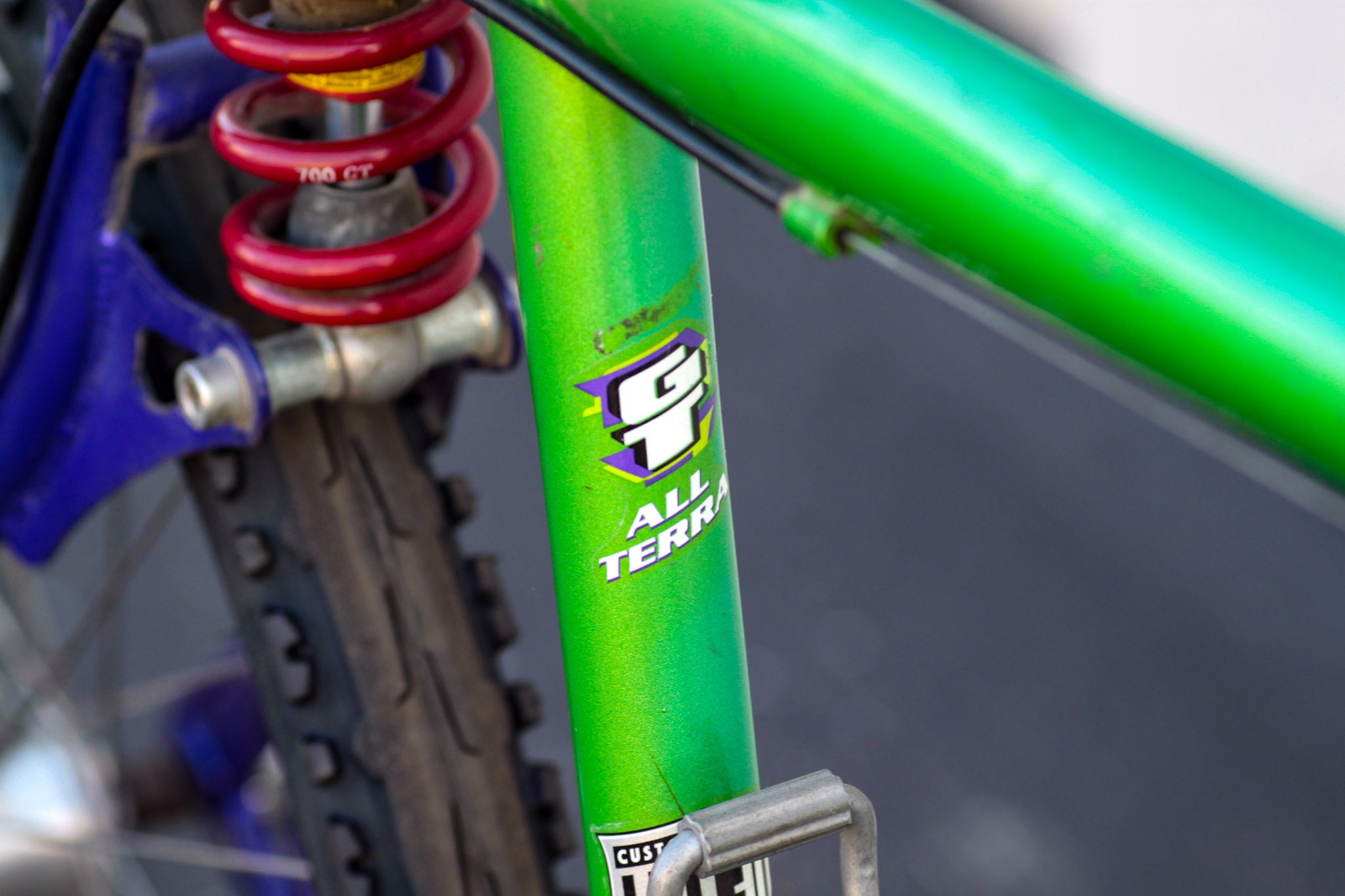 GT LTS 4000 Vintage Steel Full Suspension Mountain Bike 16 green HWWE Used Bikes for Sale Silicon Valley Bicycle Exchange Bay Area