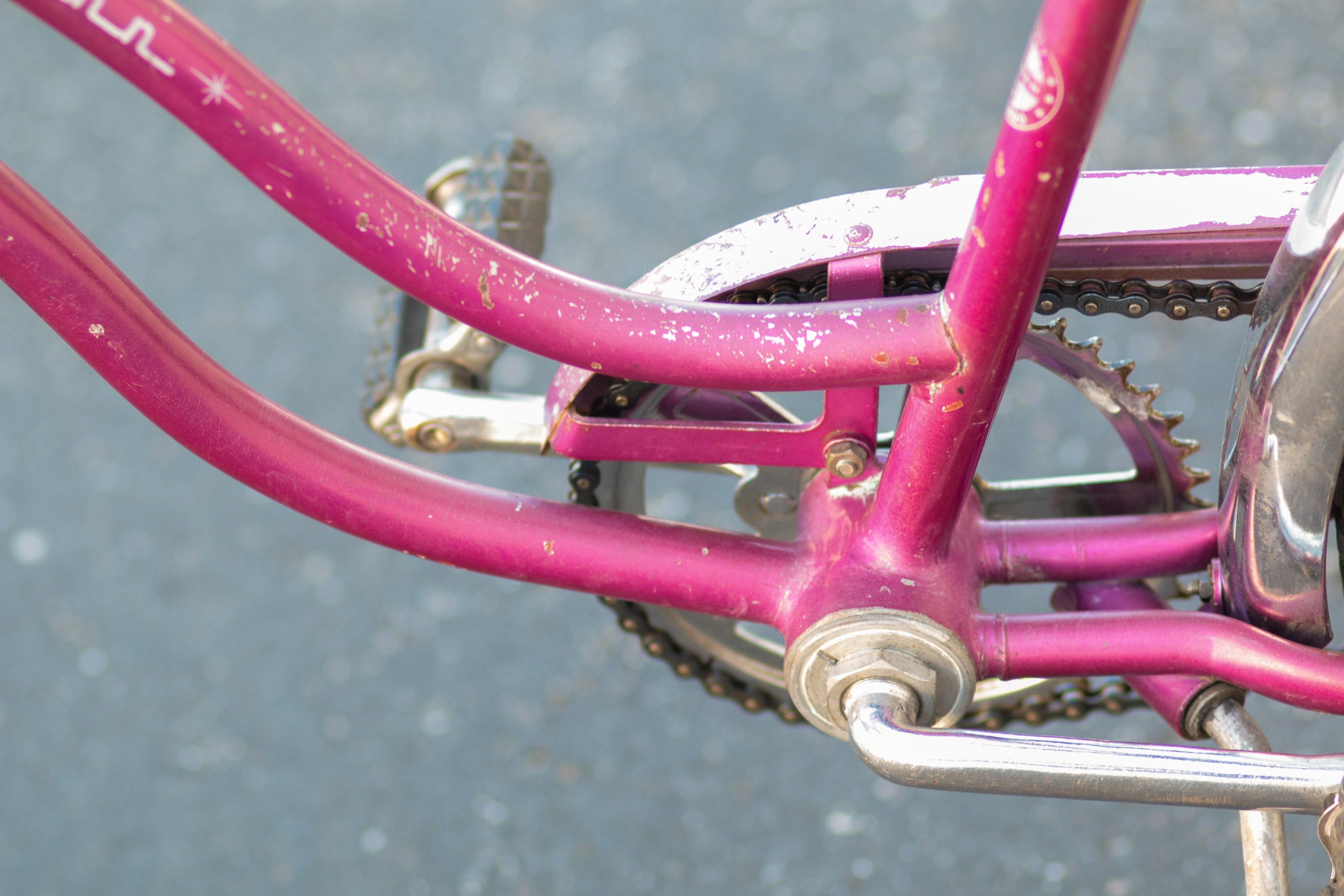 Purple schwinn stingray top