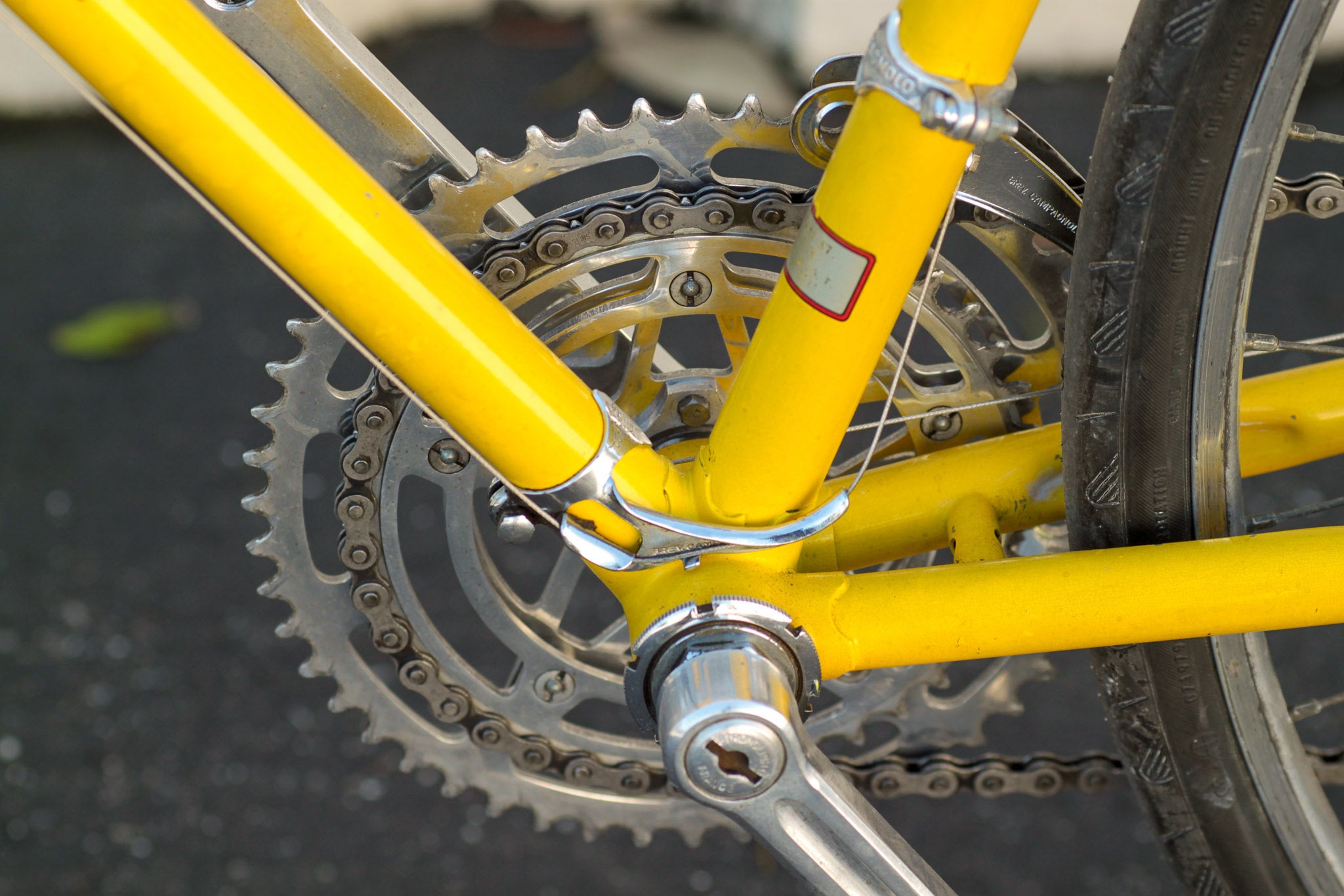 Motobecane Grand Record Vintage Lugged Steel 10 speed Road Bike with Campagnolo yellow OOYH Used Bikes for Sale Silicon Valley Bicycle Exchange Bay Area