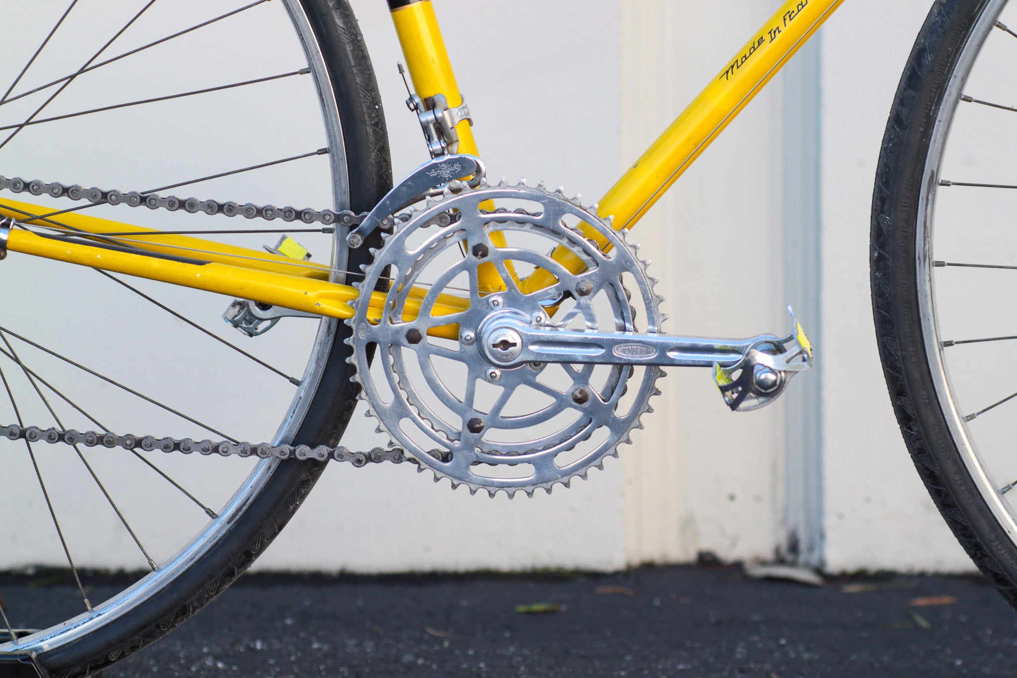 Motobecane Grand Record Vintage Lugged Steel 10 speed Road Bike with Campagnolo yellow OOYH Used Bikes for Sale Silicon Valley Bicycle Exchange Bay Area