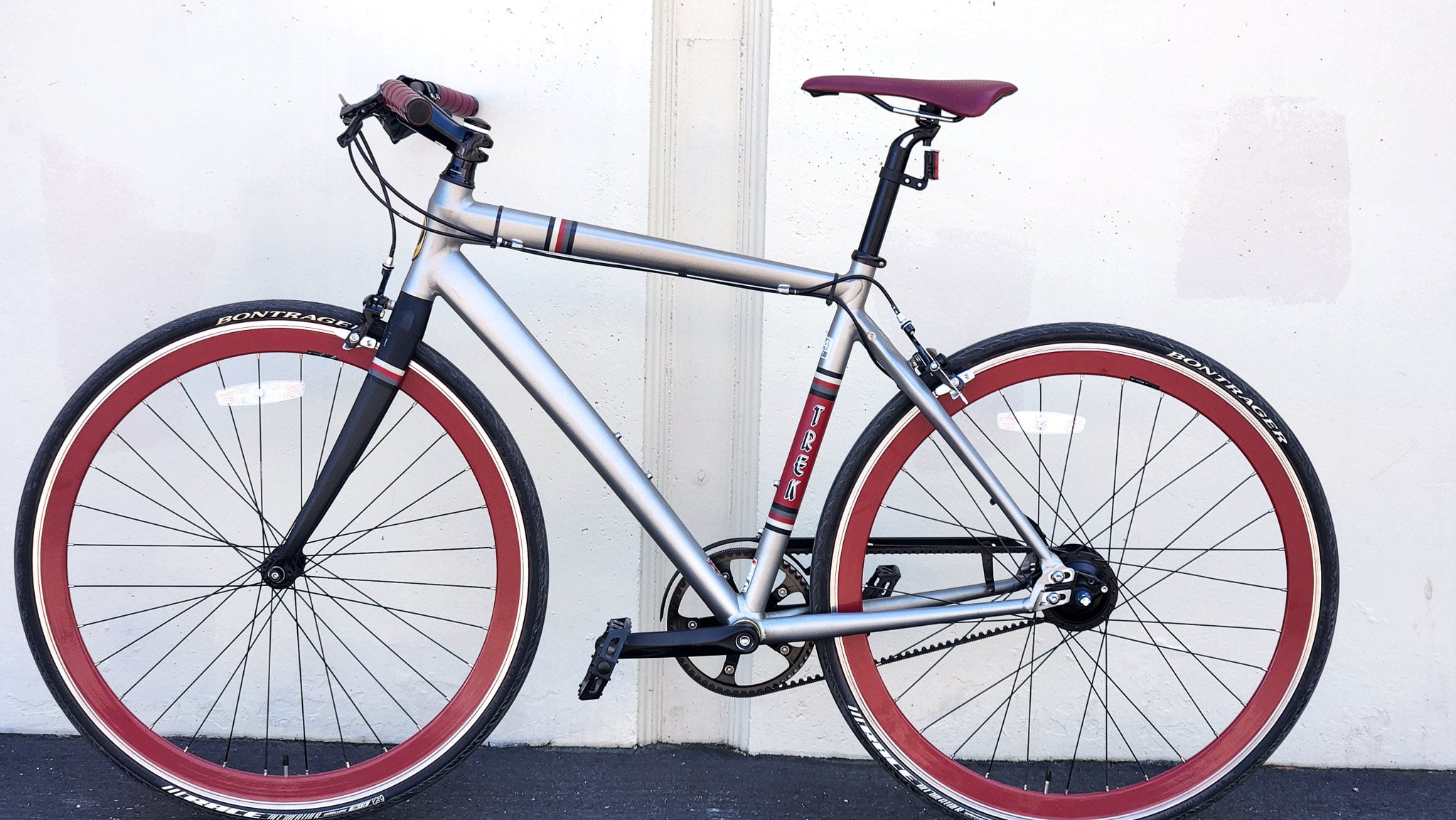 Trek 1st District City Bike with Gates Carbon Belt Drive and Shimano Alfine 11 speed 54cm gray SZIF Used Bikes for Sale Silicon Valley Bicycle Exchange Bay Area