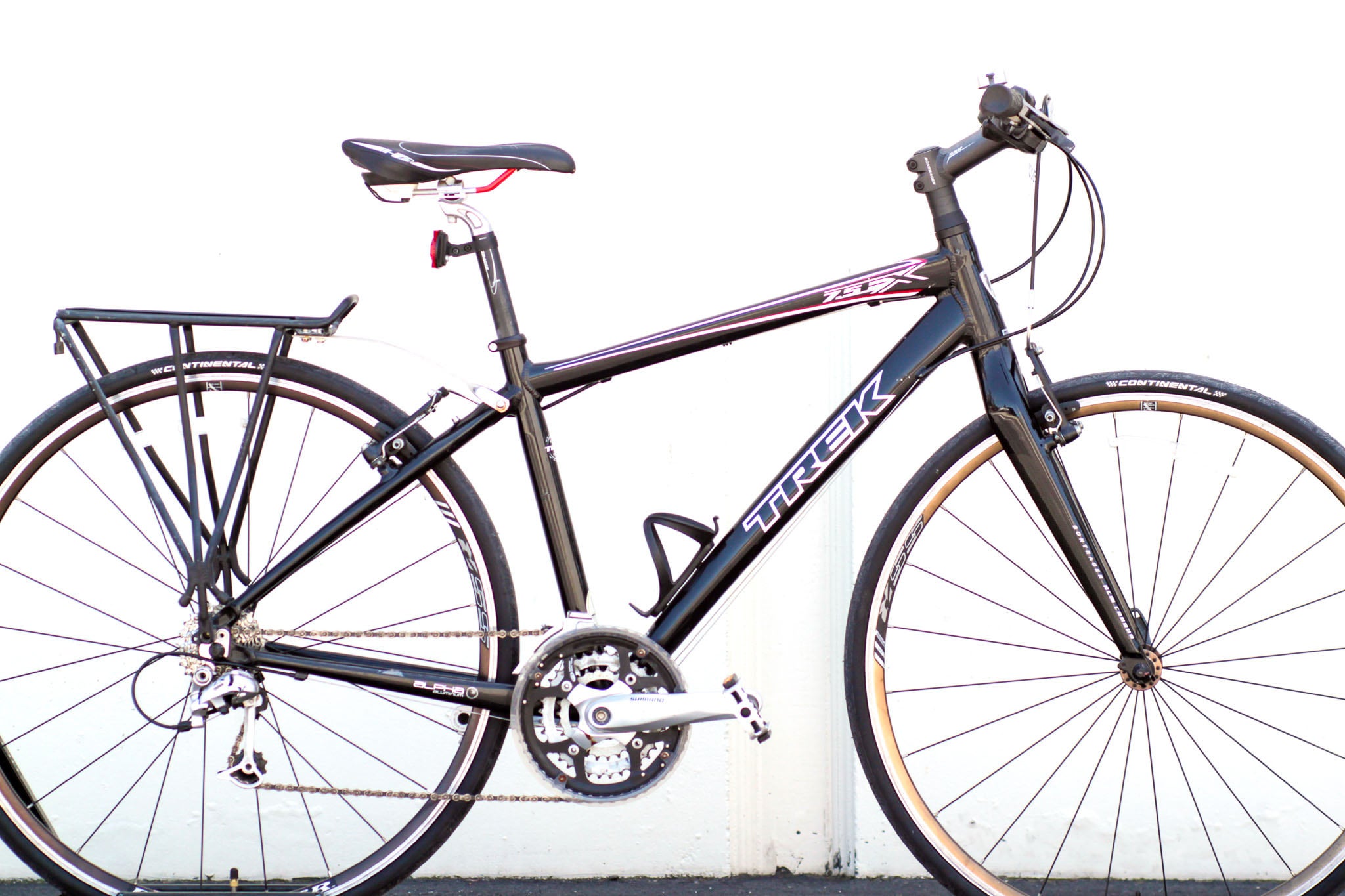 Trek 7.5 FX Hybrid Commuter Bike with Carbon Fork black PYEO Used