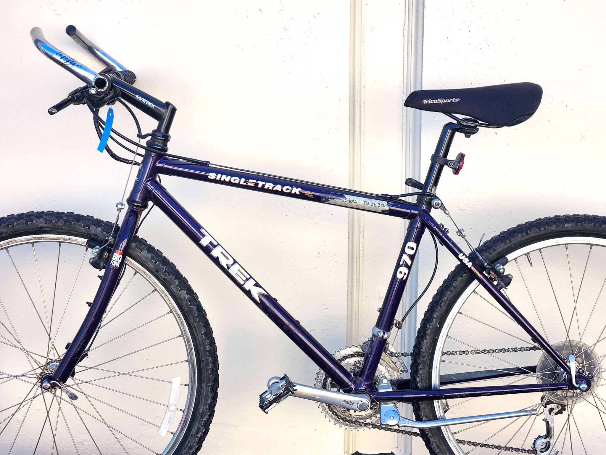 Trek 970 Singletrack Mountain Bike True Temper OX Made in USA AS IS Dark Purple LLSU Used Bikes for Sale Silicon Valley Bicycle Exchange Bay Area