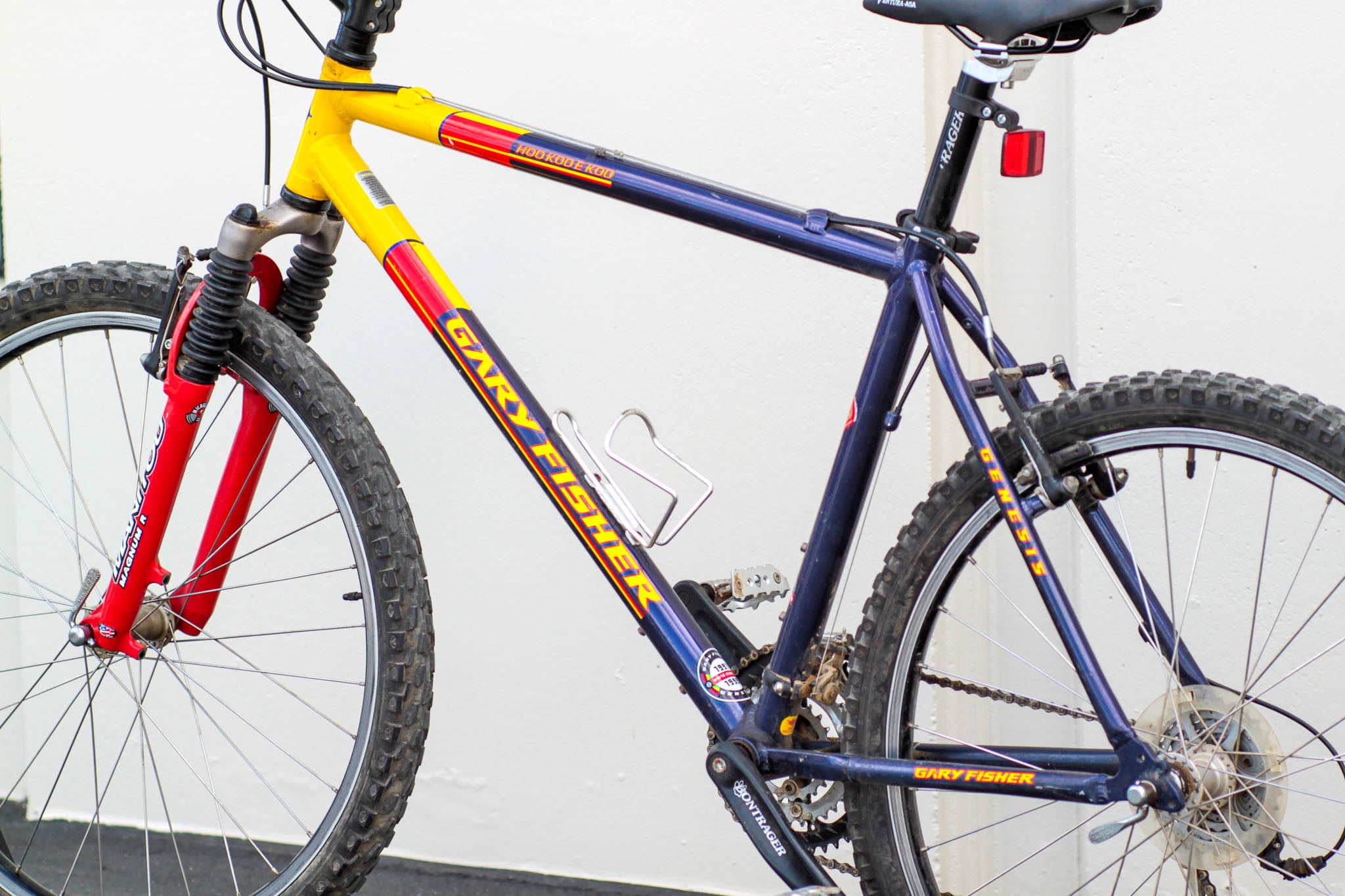 Gary Fisher Hoo Koo E Koo Hardtail MTB with Manitou Fork Large blue yellow LJIY