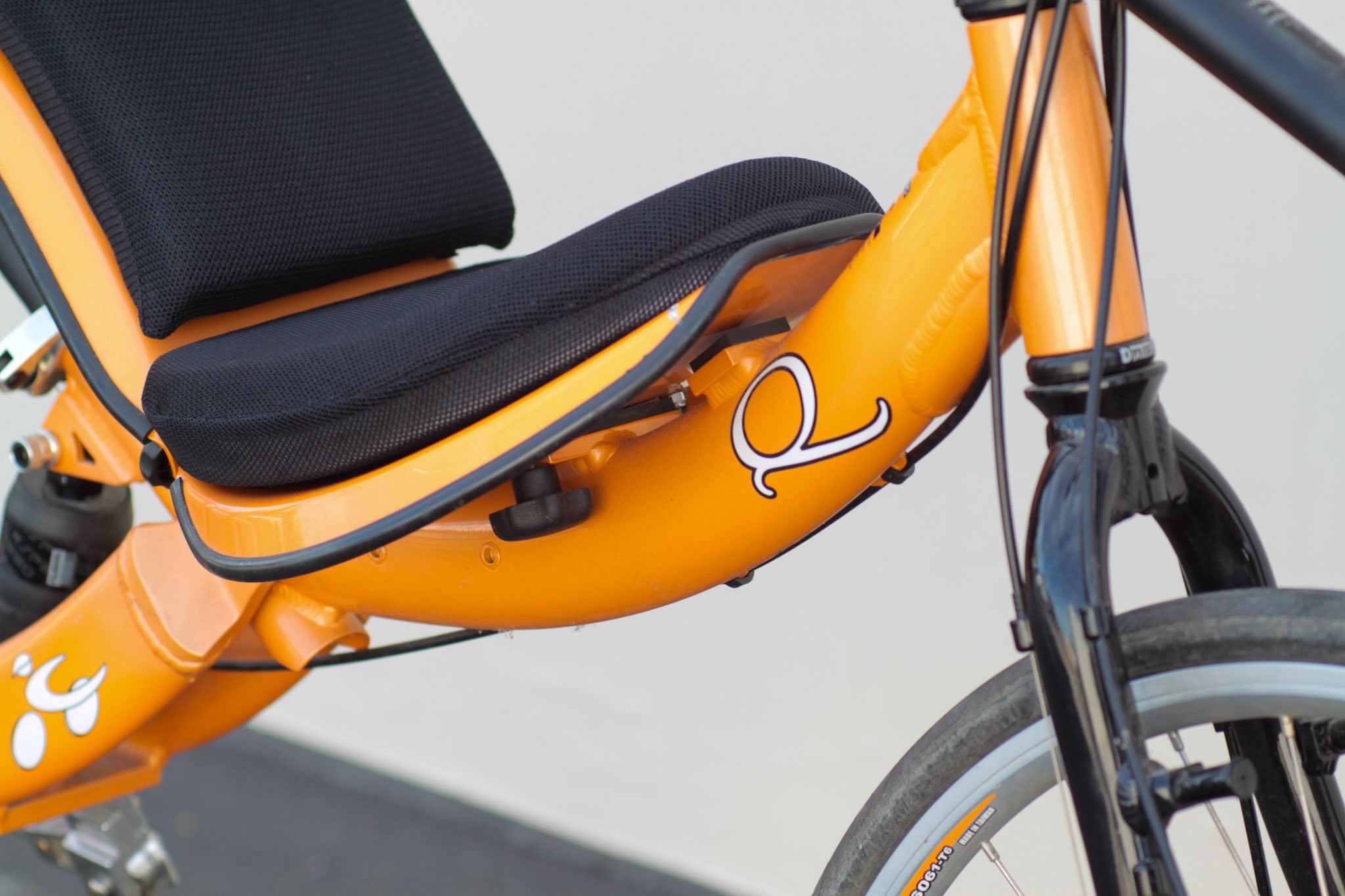 Cruzbike Quest 2.0 Adventure Touring Recumbent with Front Wheel Drive AS IS orange MCXT Used Bikes for Sale Silicon Valley Bicycle Exchange Bay Area