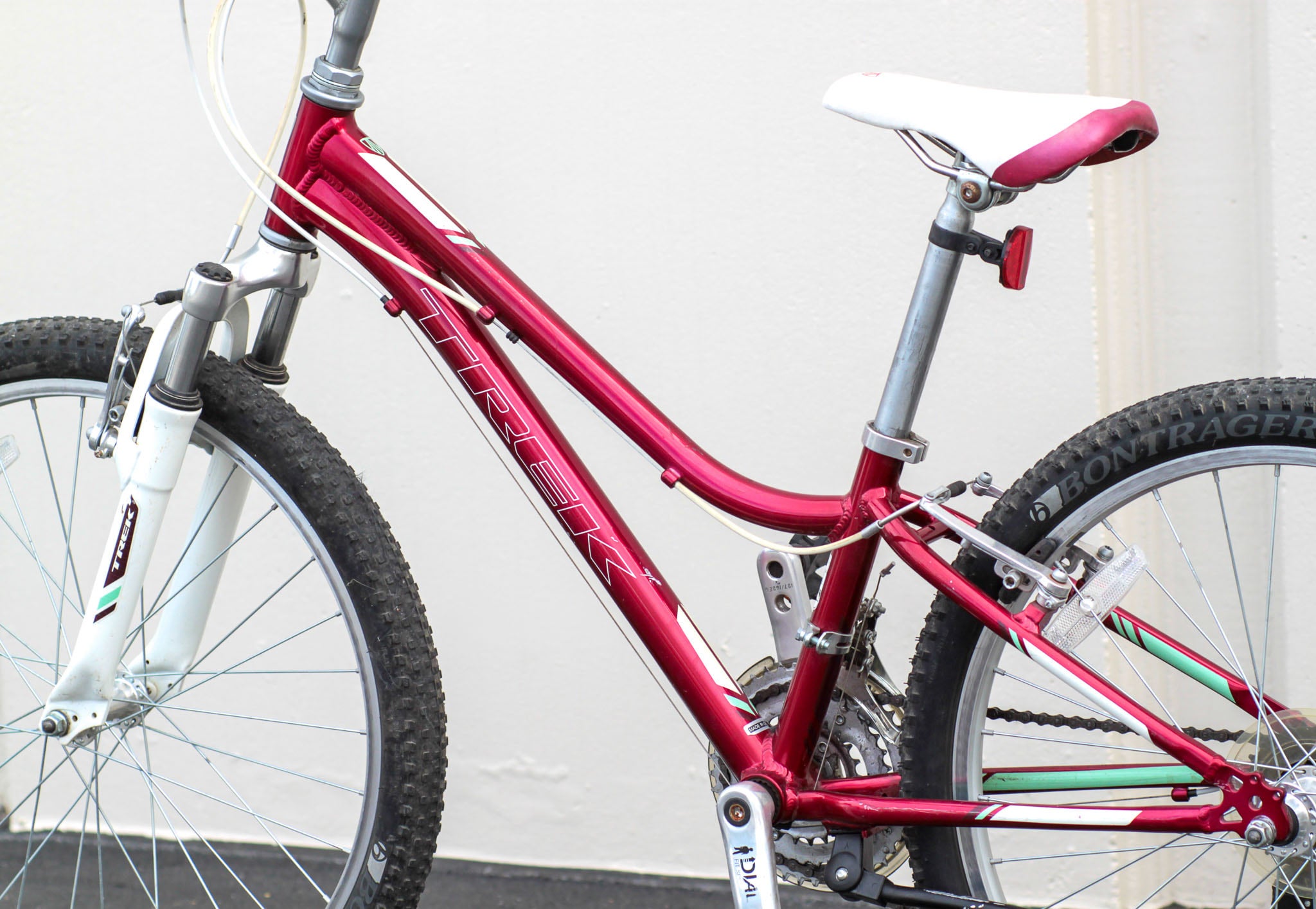 Trek MT220 Girl s Bike with Suspension Fork and 24 Wheels red SPDY Used Bikes for Sale Silicon Valley Bicycle Exchange Bay Area
