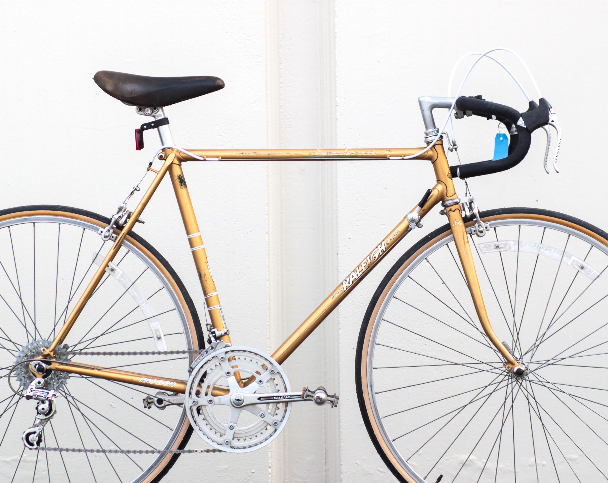 Raleigh Carlton Super Course Vintage Lugged Steel Road Bike gold - PUAF