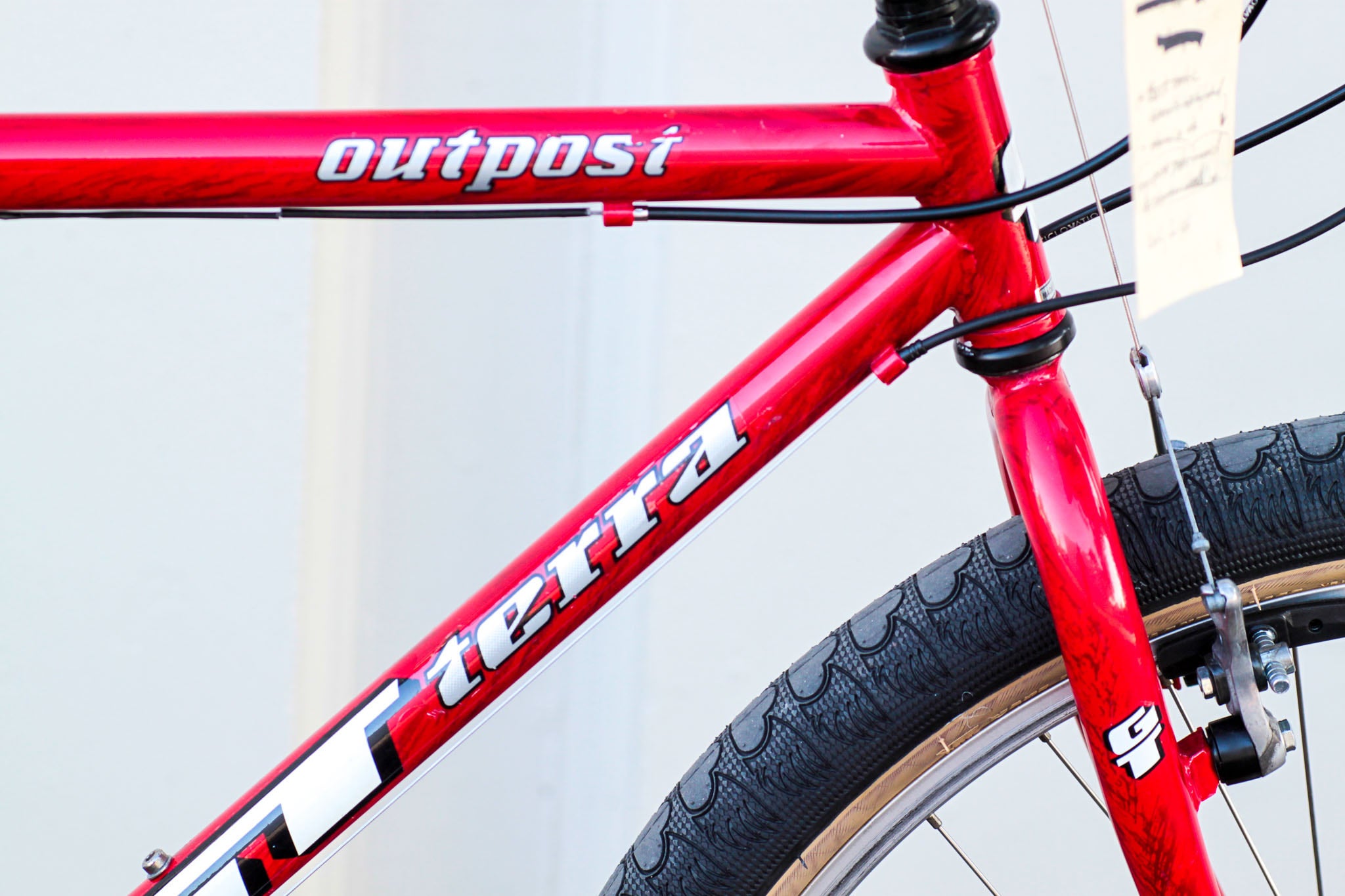 GT Outpost All Terra Vintage MTB with New Cruiser Tires red NZOP Used Bikes for Sale Silicon Valley Bicycle Exchange Bay Area