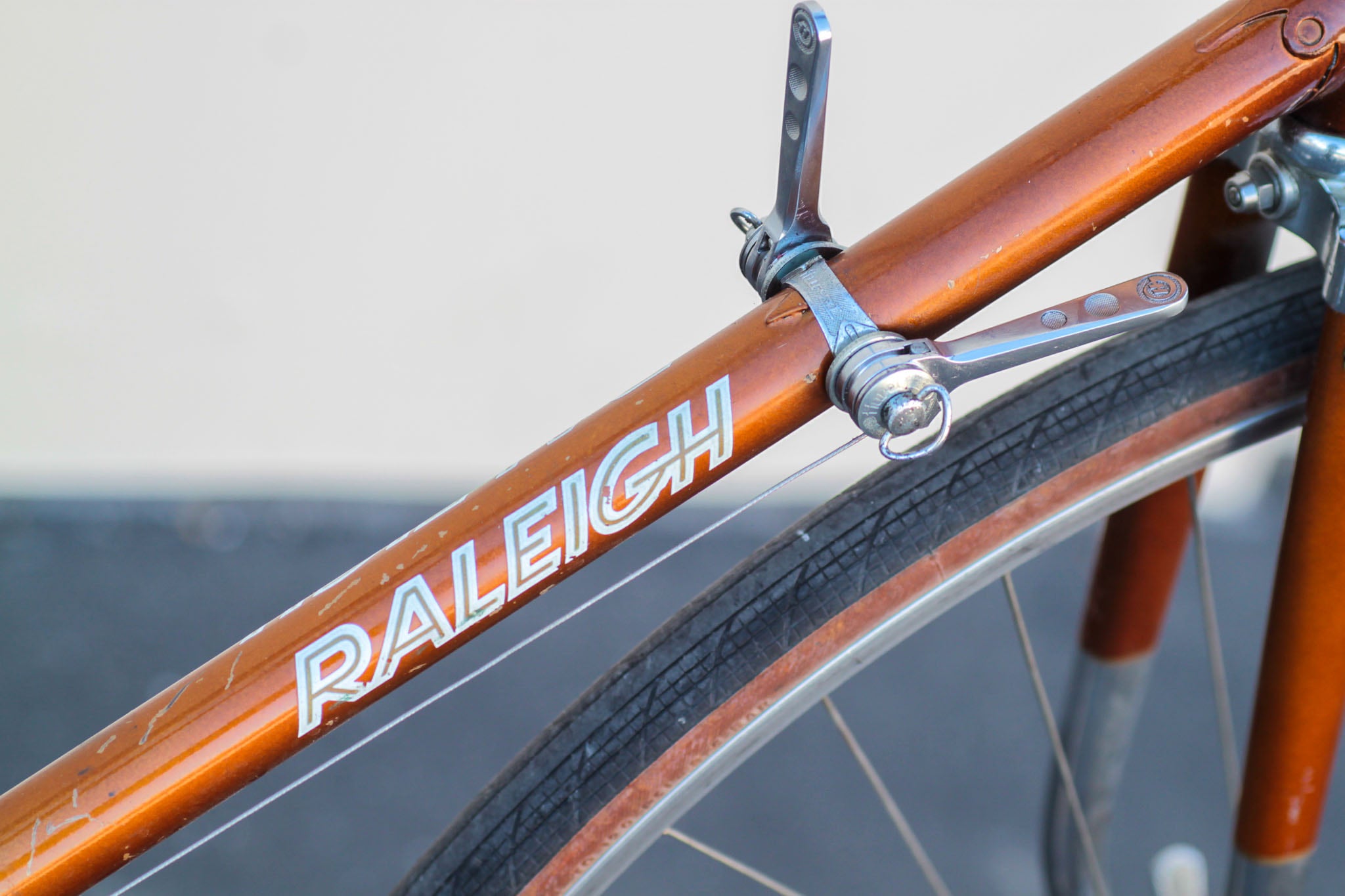 Raleigh Super Course Carlton Reynolds 531 Steel Road Bike AS IS brown NBFG Used Bikes for Sale Silicon Valley Bicycle Exchange Bay Area