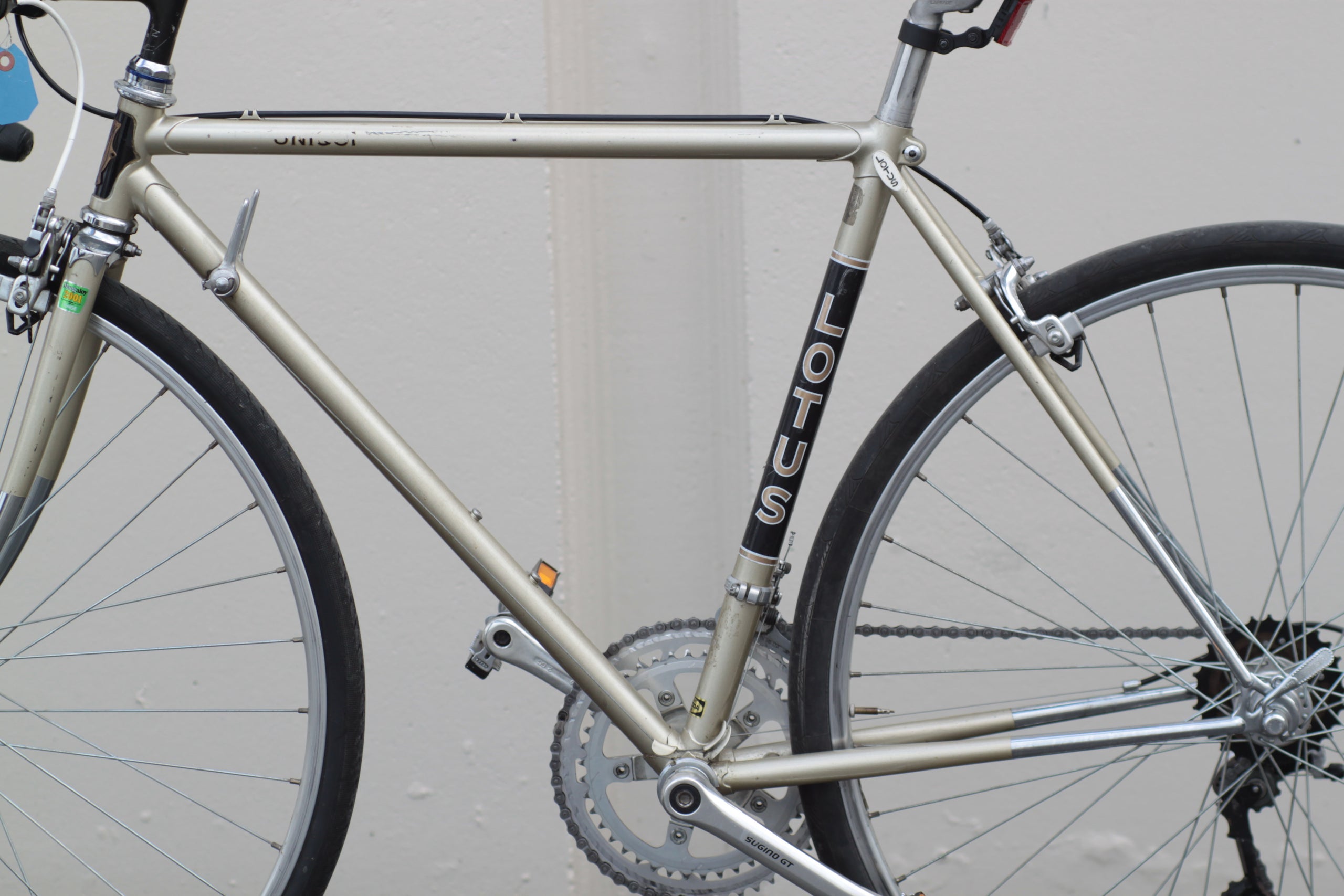 Lotus Unique Vintage Lugged Steel Road Bike with Tange Tubing bronze YVAX Used Bikes for Sale Silicon Valley Bicycle Exchange Bay Area