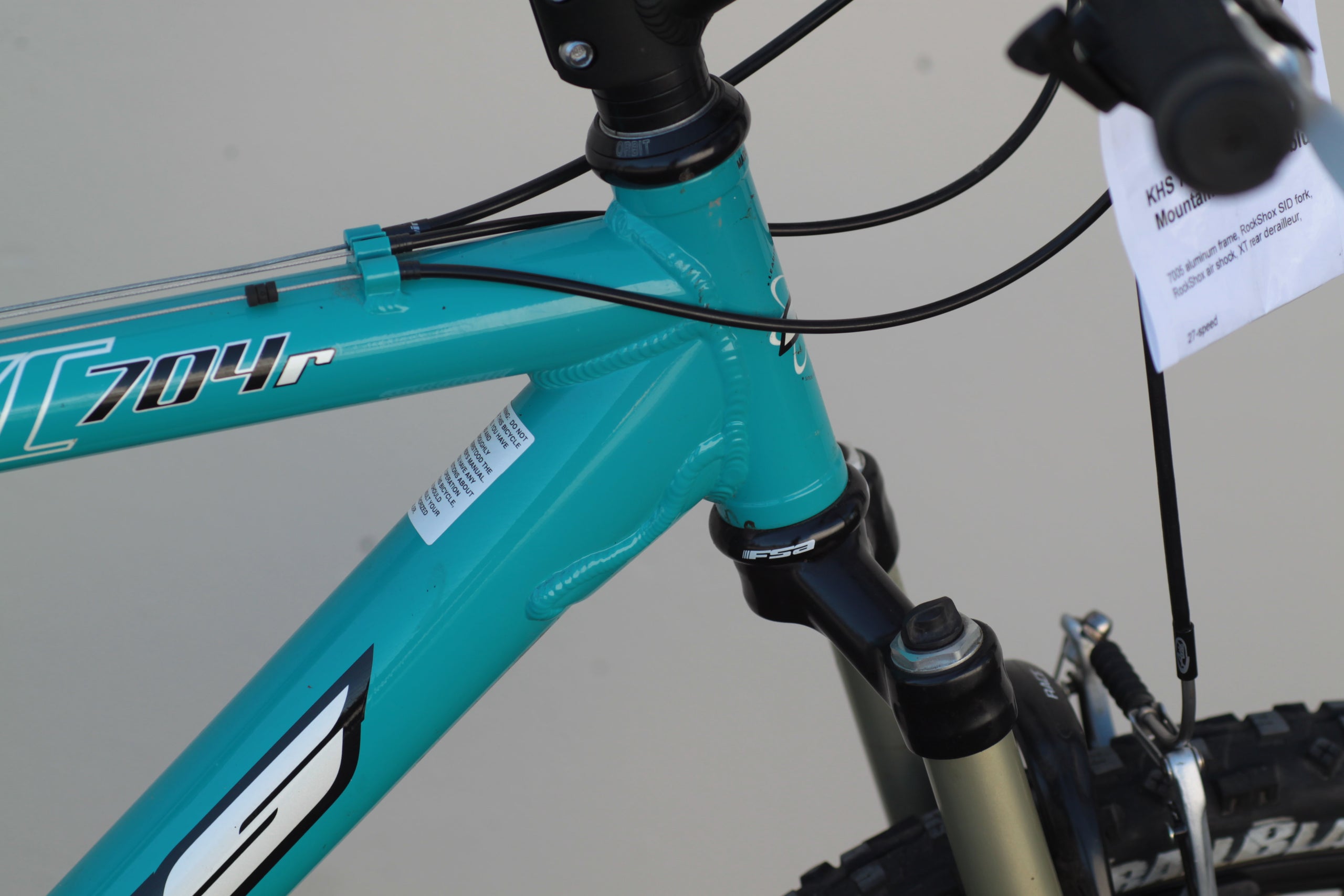 KHS XC 704r Full Suspension Mountain Bike Large blue UVVH