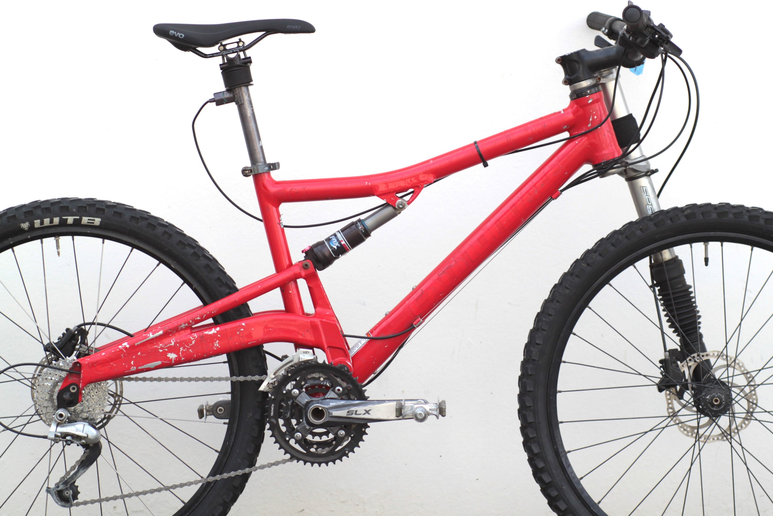Cannondale Rush Full Suspension MTB with Disc Brakes AS IS Medium red USON Used Bikes for Sale Silicon Valley Bicycle Exchange Bay Area