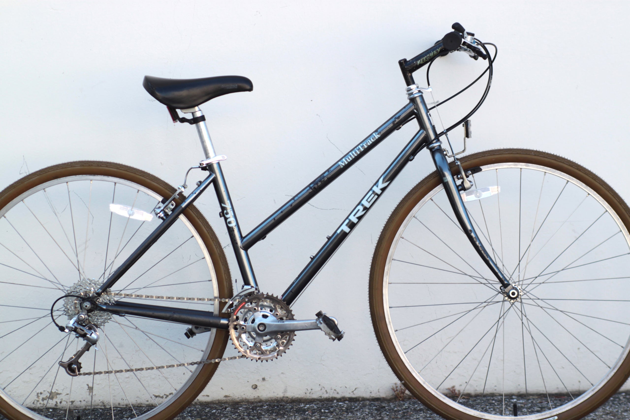 Trek Multitrack 750 Women s Step Thru Gravel Bike with New GravelKing Tires gray NPGD