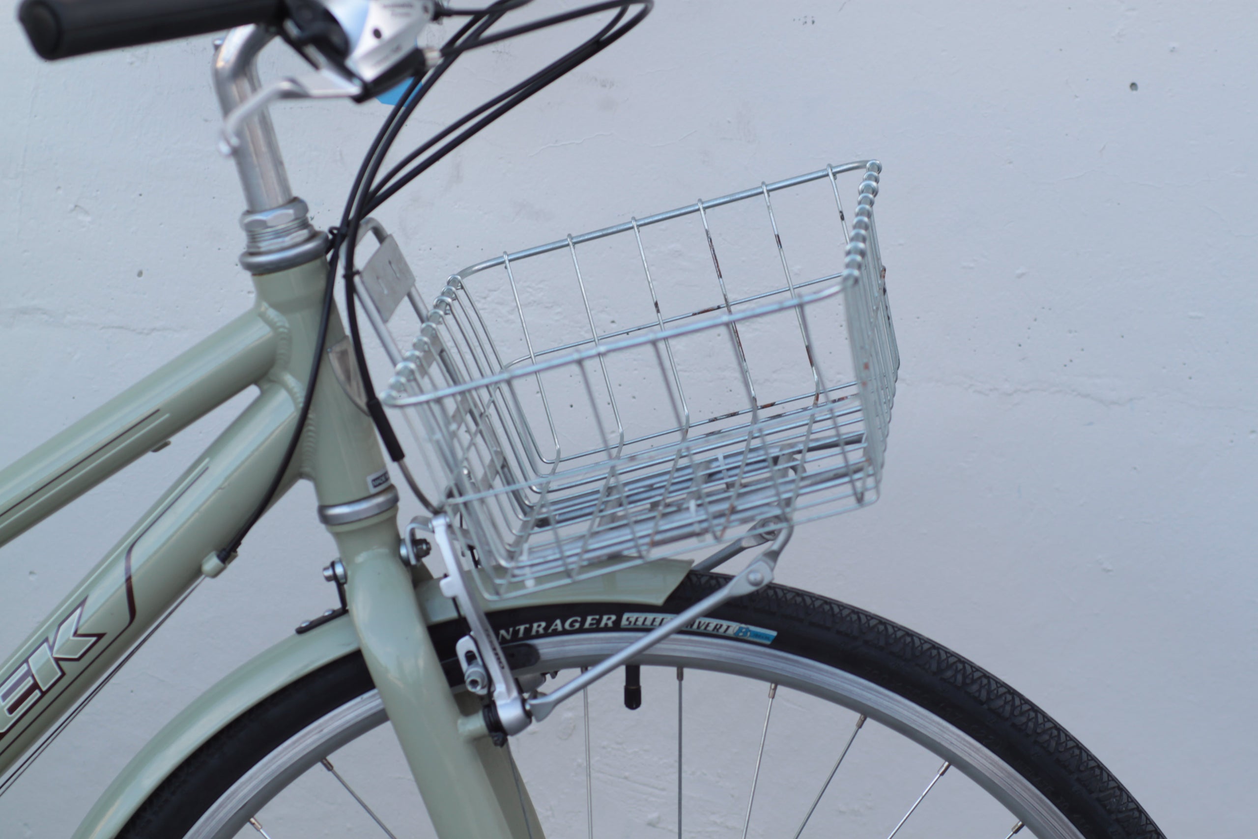 Trek Allant City Hybrid Commuter Bike with Fenders Nitto Rack and Basket 15 38cm green CDXD Used Bikes for Sale Silicon Valley Bicycle Exchange Bay Area